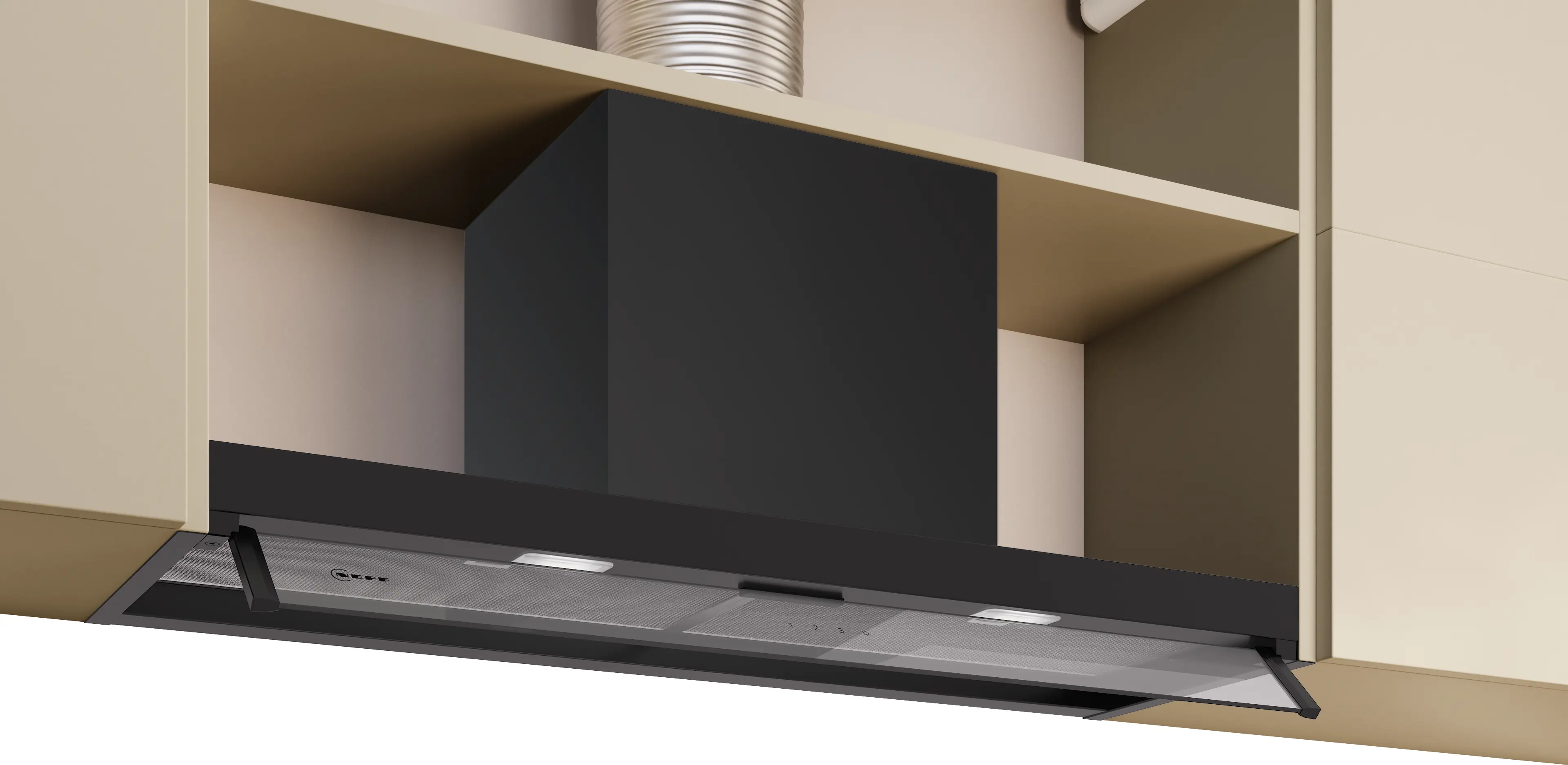 Neff D95XCC2S0B - Matt Black Integrated Hood - 90cm - B Energy