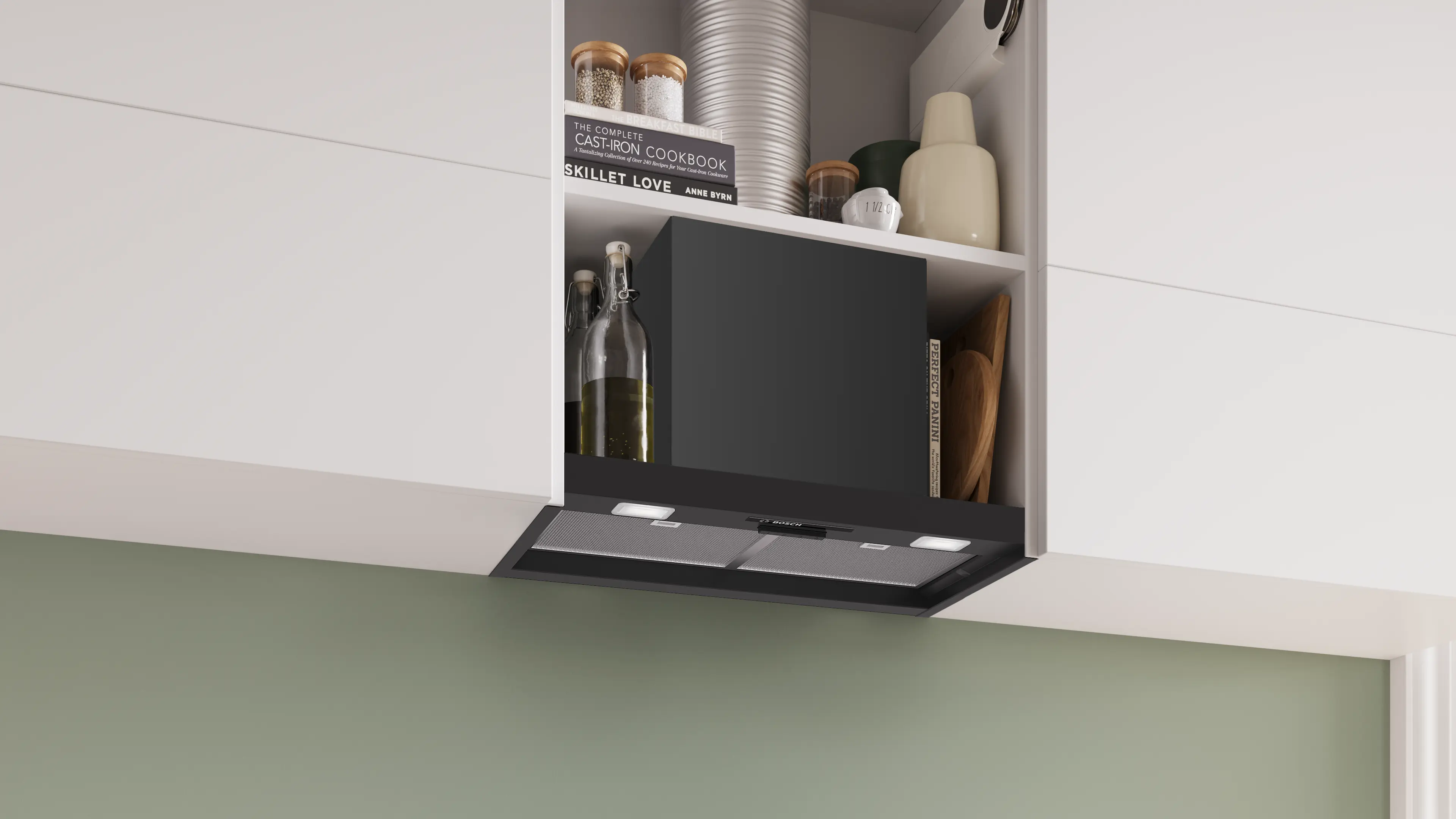 Bosch DBB63BC60B - Matt Black Integrated Design Hood - 60cm Width - D Energy Rating - Image 4