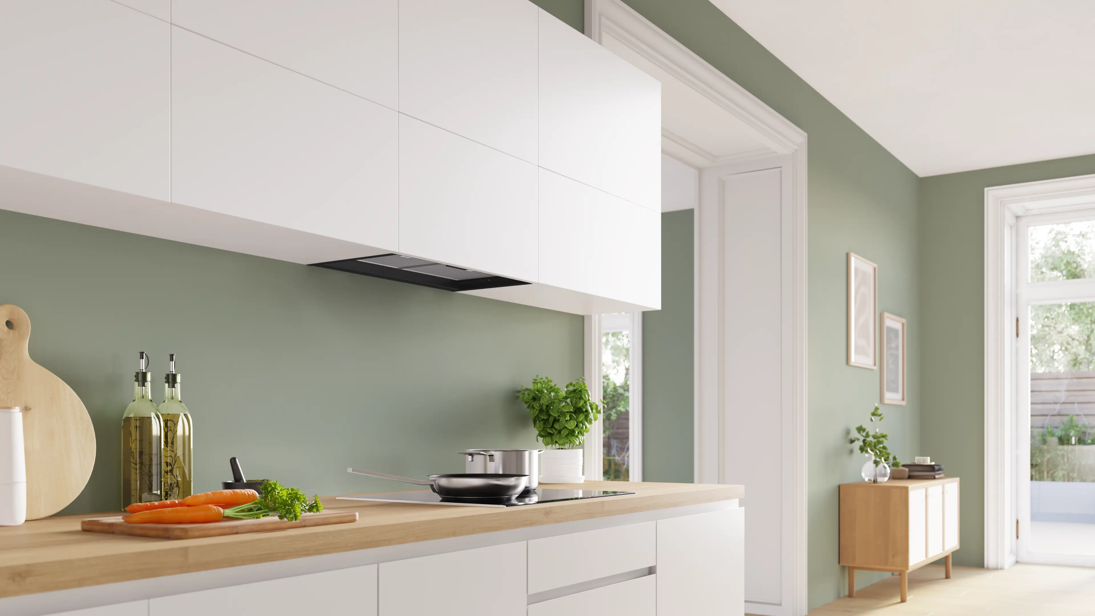 Bosch DBB63BC60B - Matt Black Integrated Design Hood - 60cm Width - D Energy Rating - Image 5