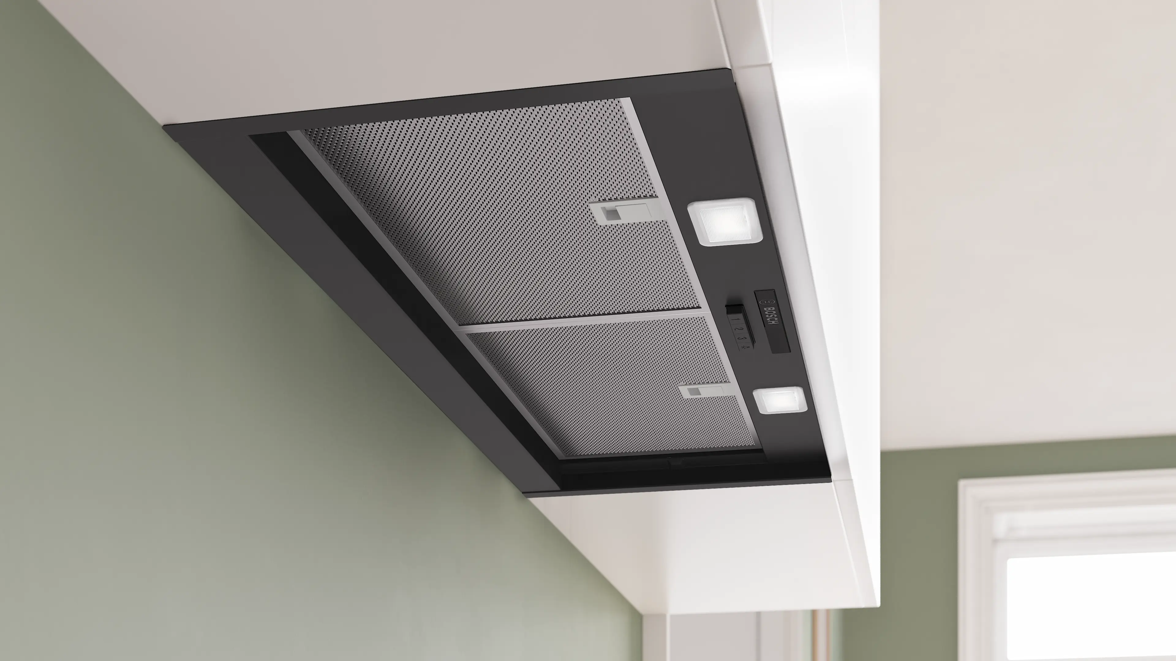 Bosch DBB83BC60B - Matt Black Integrated Extractor Hood - 80cm - D Energy - Image 4