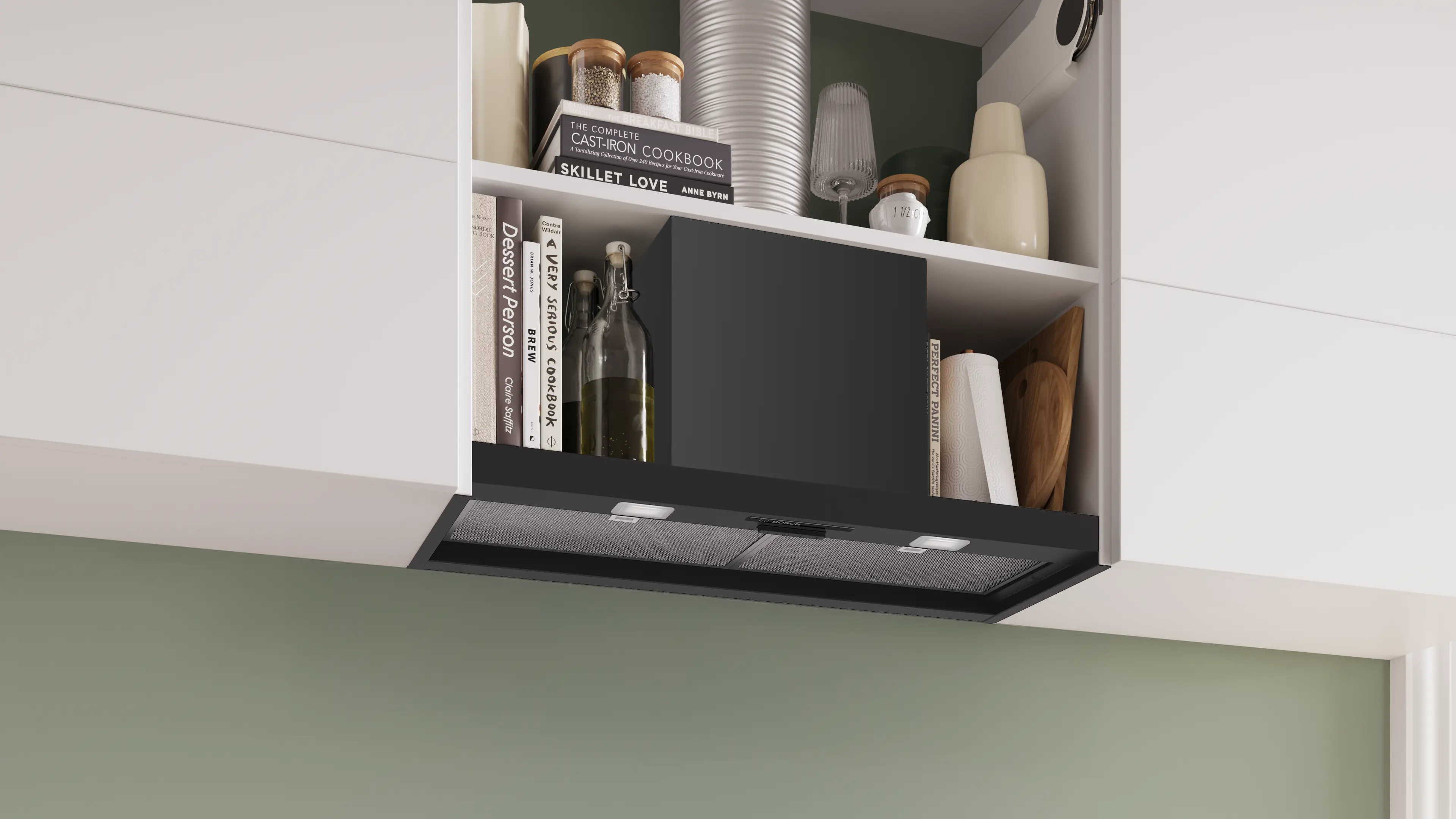 Bosch DBB83BC60B - Matt Black Integrated Extractor Hood - 80cm - D Energy - Image 5