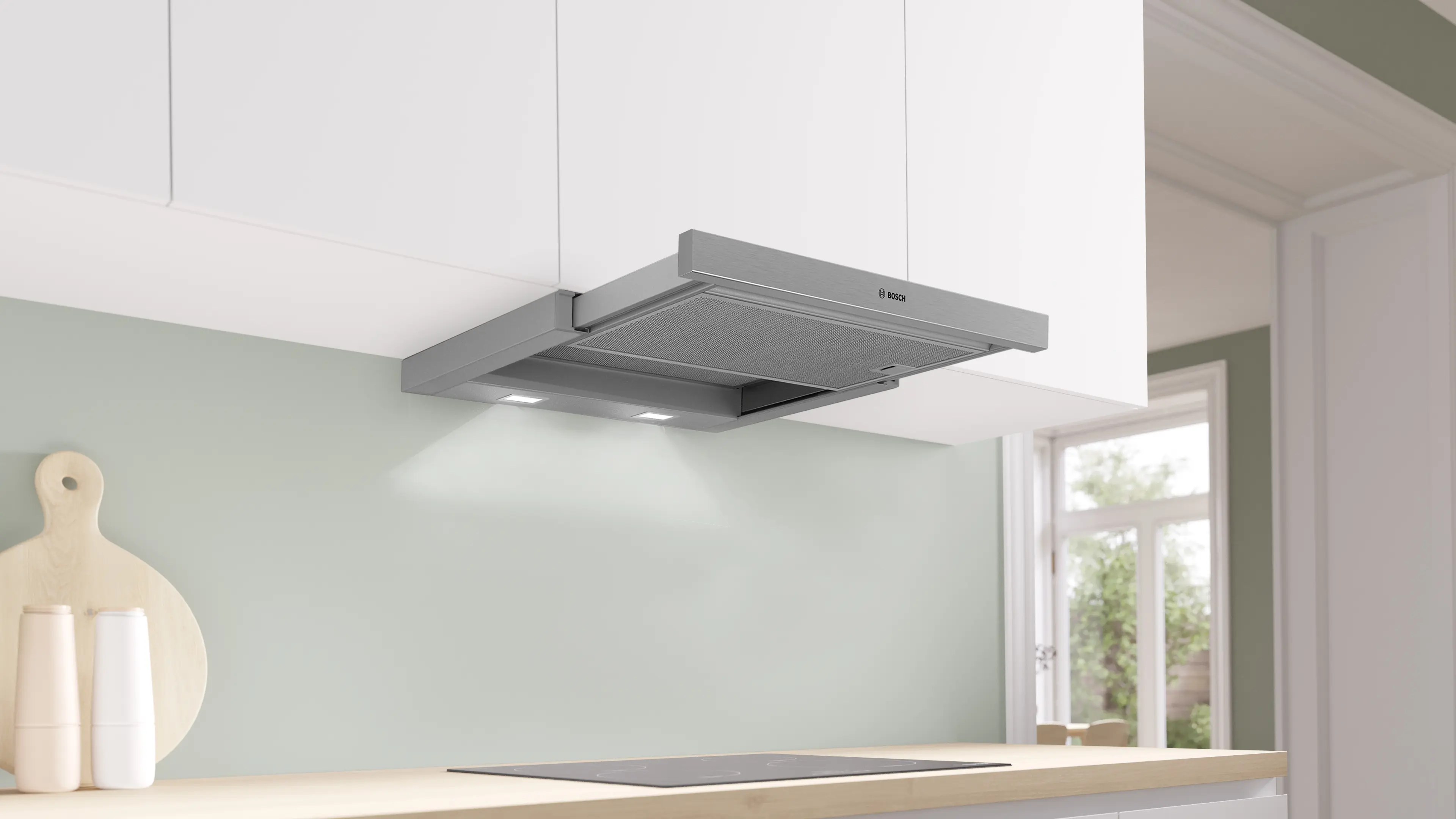 Bosch DFM063W57B  - Silver Telescopic Cooker Hood - 60cm - Image 2