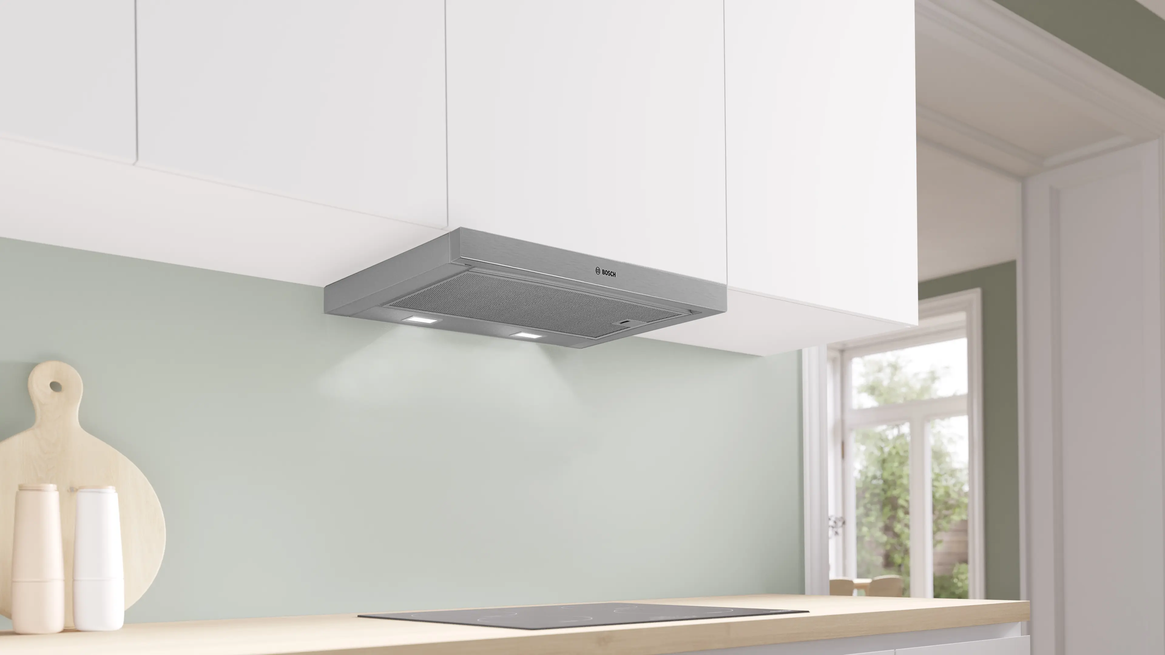 Bosch DFM063W57B  - Silver Telescopic Cooker Hood - 60cm - Image 3