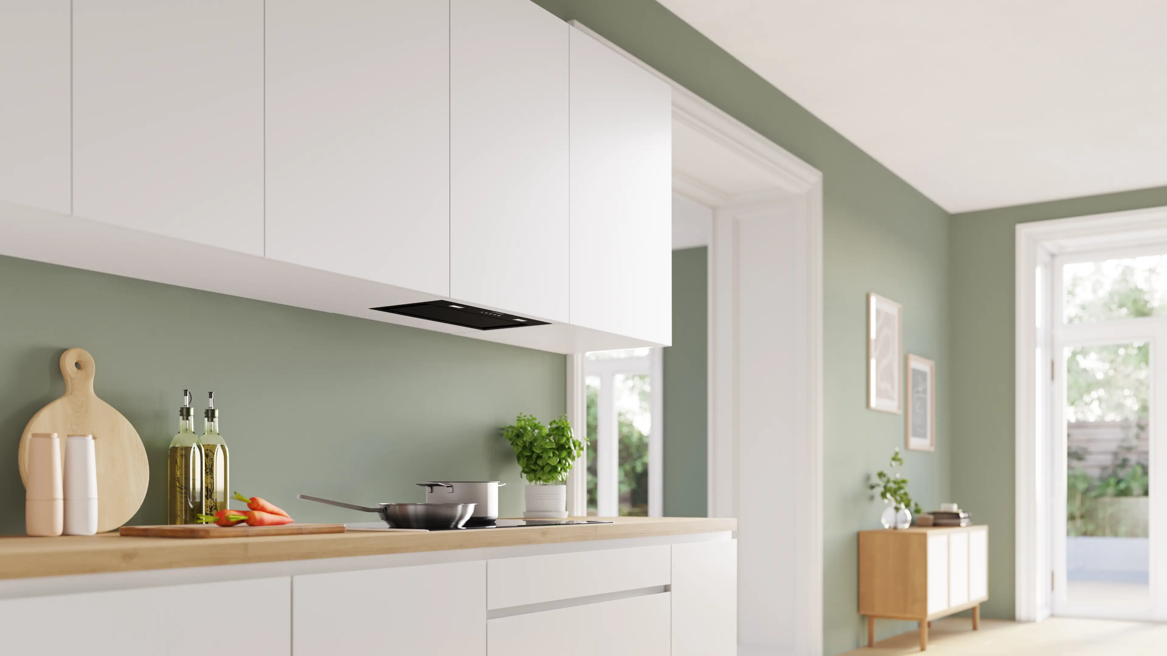 Bosch DLN56AC60B - Black 52cm Canopy Cooker Hood - B Energy Rating - Image 2