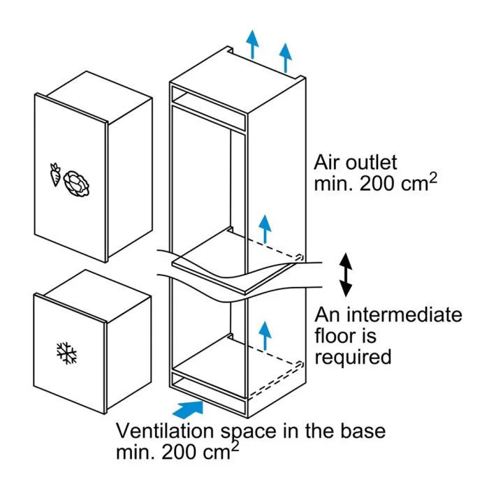Bosch Series 4 GIV21AFE0 - Integrated In-Column Freezer - E Rated - Image 4