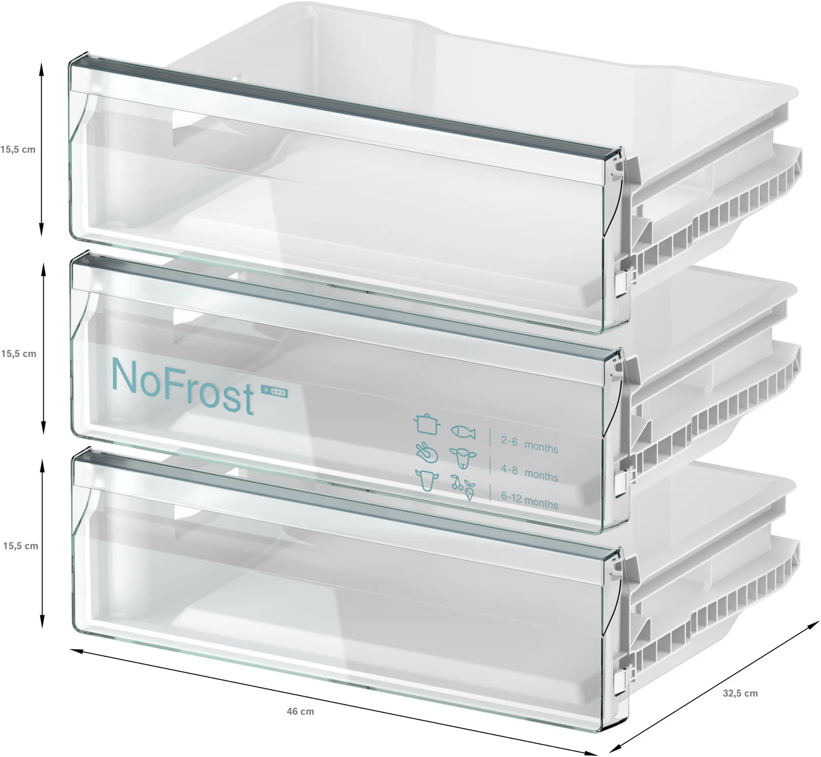 Bosch Series 4 GUN21VFE0G - Built Under Frost Free Freezer with Fixed Hinge Door - E energy - Image 4