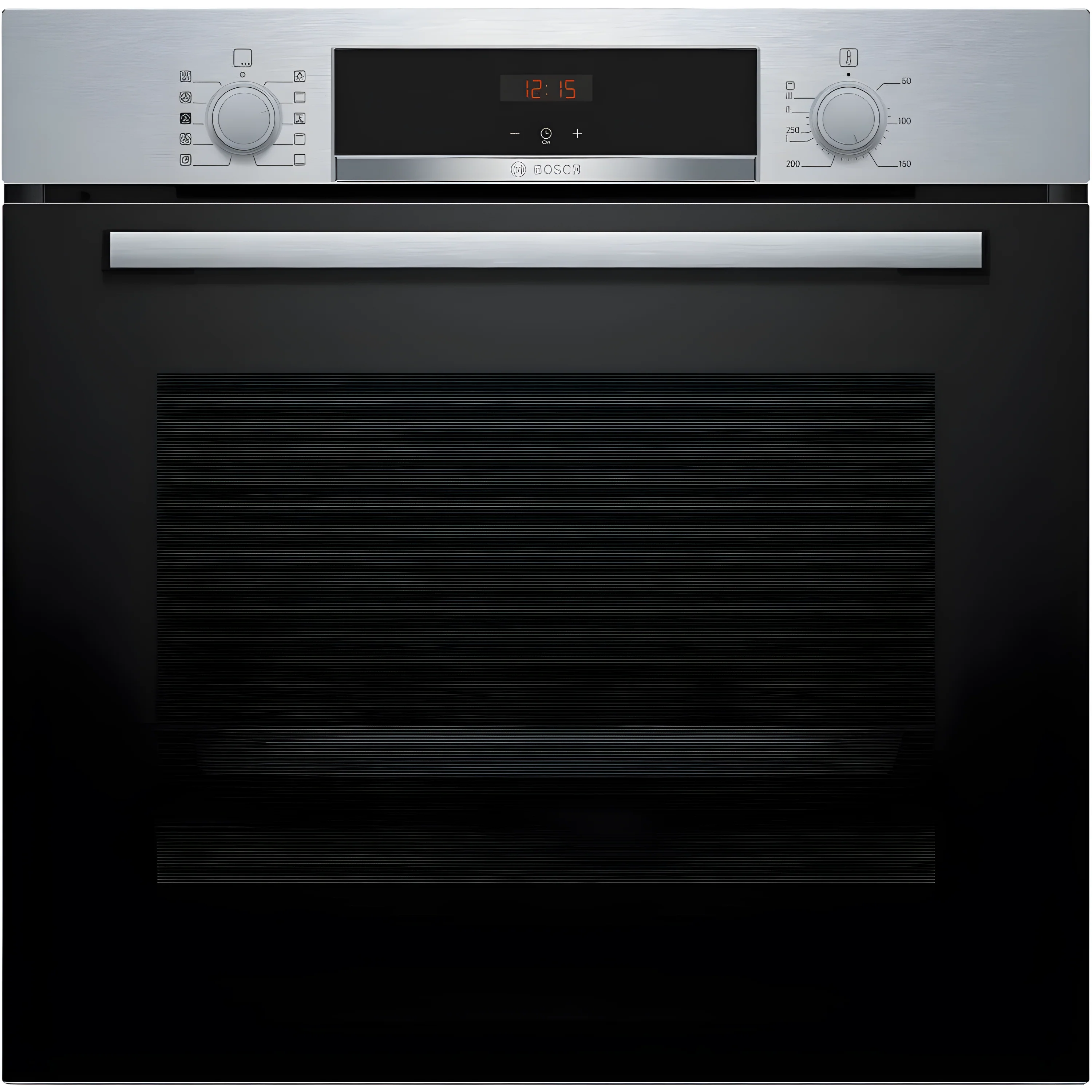 Bosch Series 4 HQA534BS3B - Stainless Steel 71L Built-In Electric Single Oven with added steam function - 3D Hot Air - A+ Energy Rating