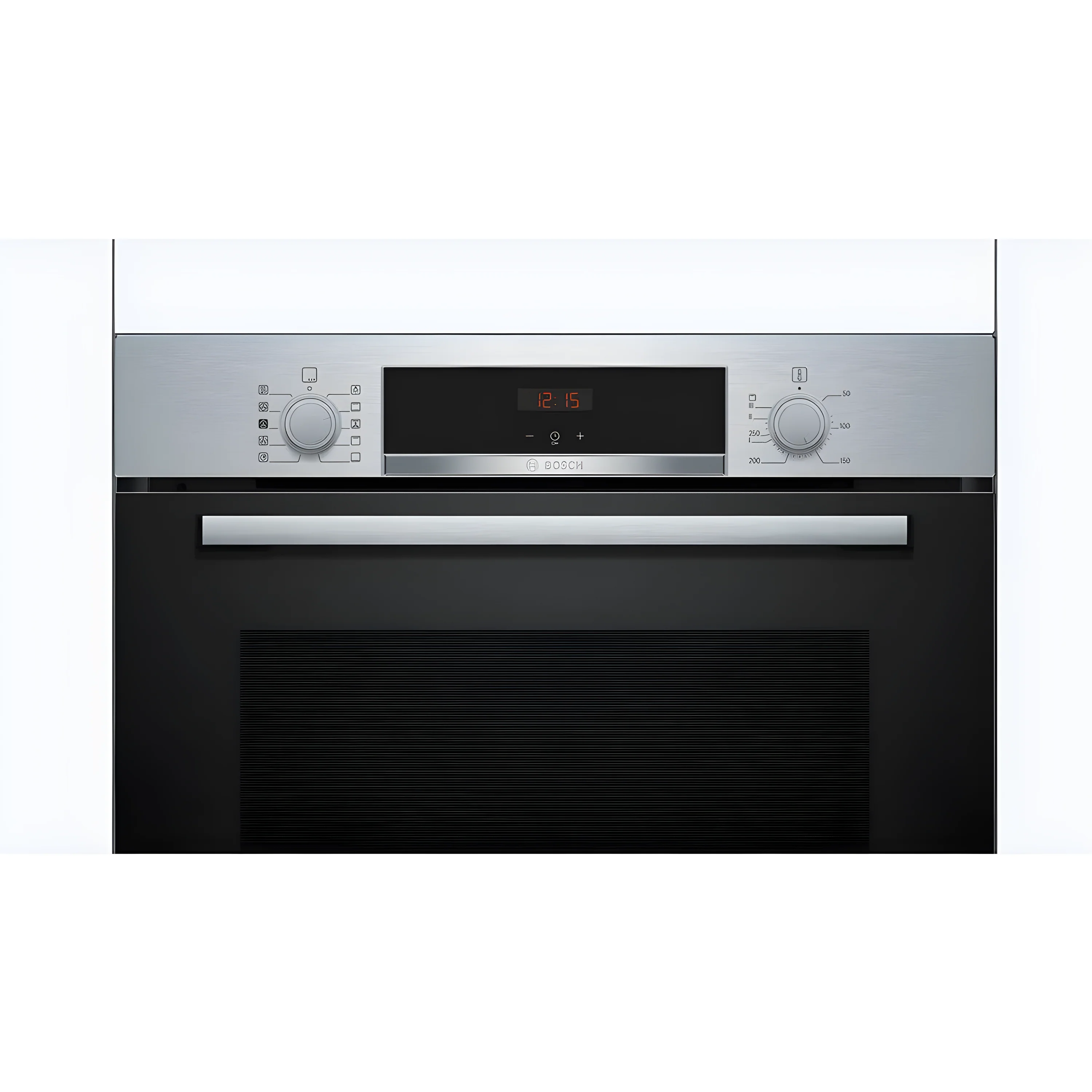 Bosch Series 4 HQA534BS3B - Stainless Steel 71L Built-In Electric Single Oven with added steam function - 3D Hot Air - A+ Energy Rating - Image 2