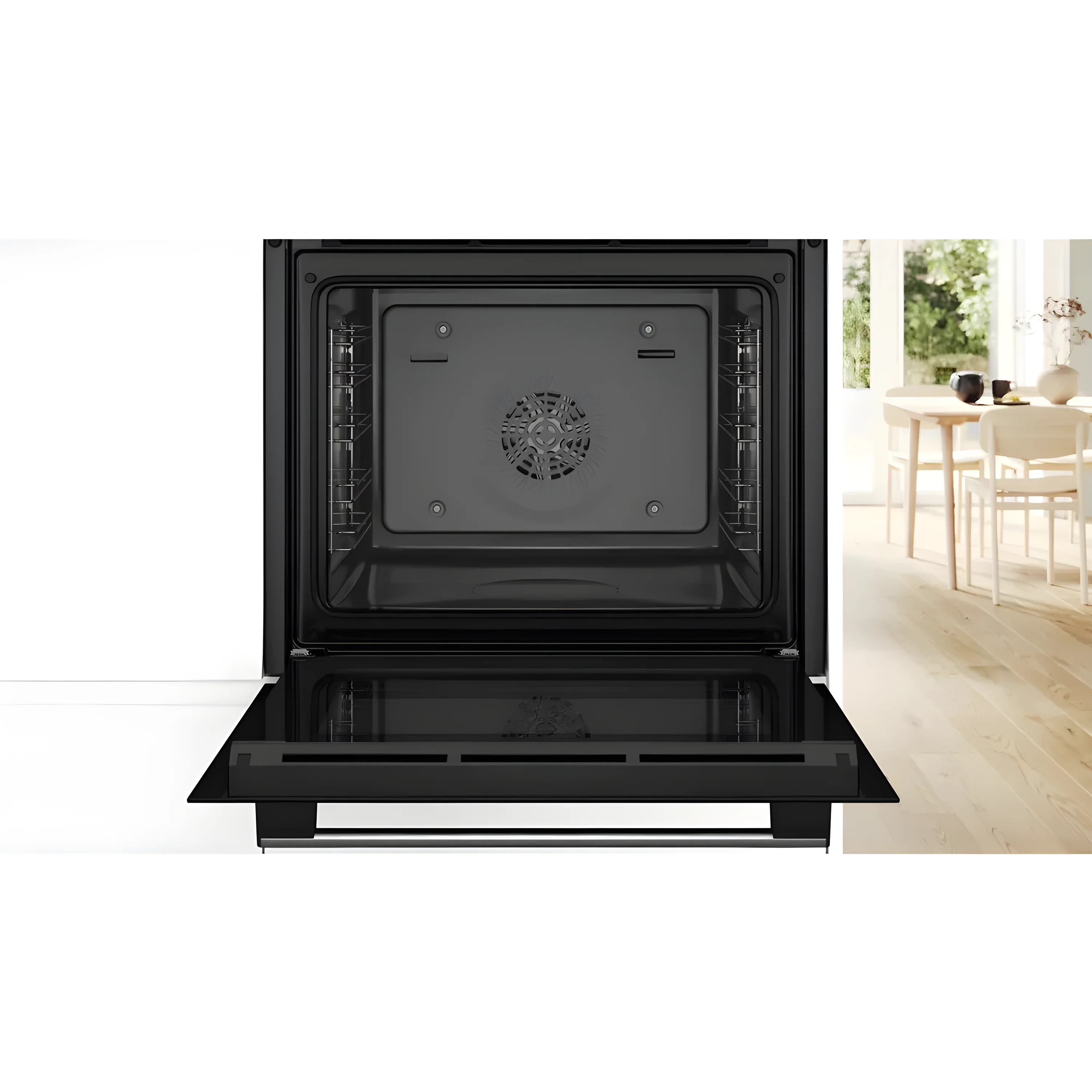 Bosch Series 4 HQA534BS3B - Stainless Steel 71L Built-In Electric Single Oven with added steam function - 3D Hot Air - A+ Energy Rating - Image 3