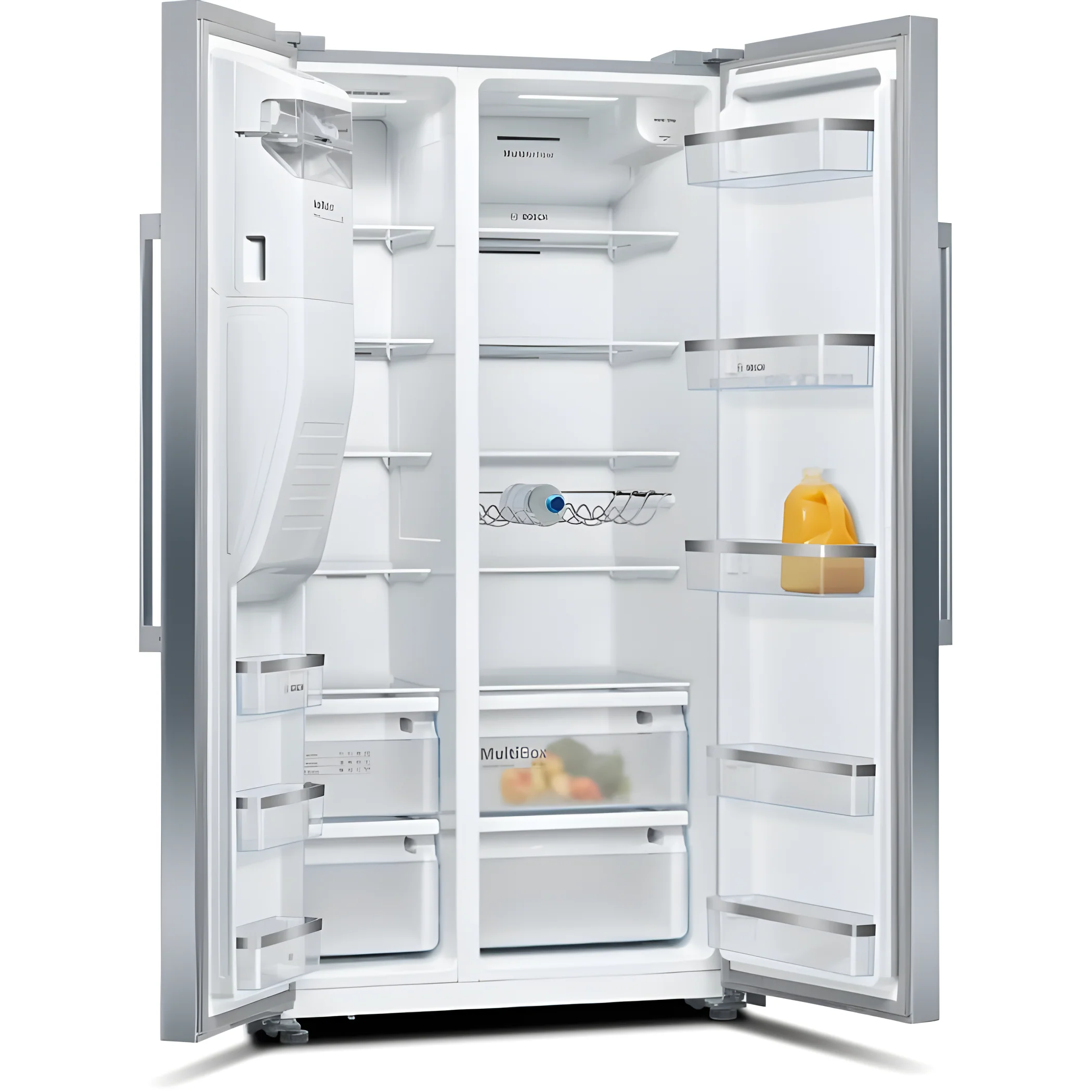 BOSCH Series 6 KAD93AIERG - Brushed Steel American Fridge Freezer - 533L Capacity - E Energy Rating - Image 4