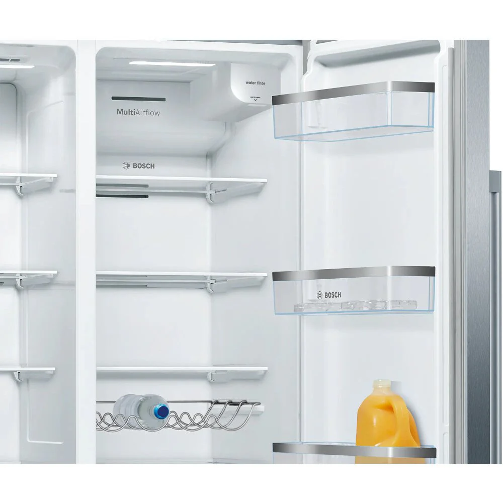 BOSCH Series 6 KAD93AIERG - Brushed Steel American Fridge Freezer - 533L Capacity - E Energy Rating - Image 7