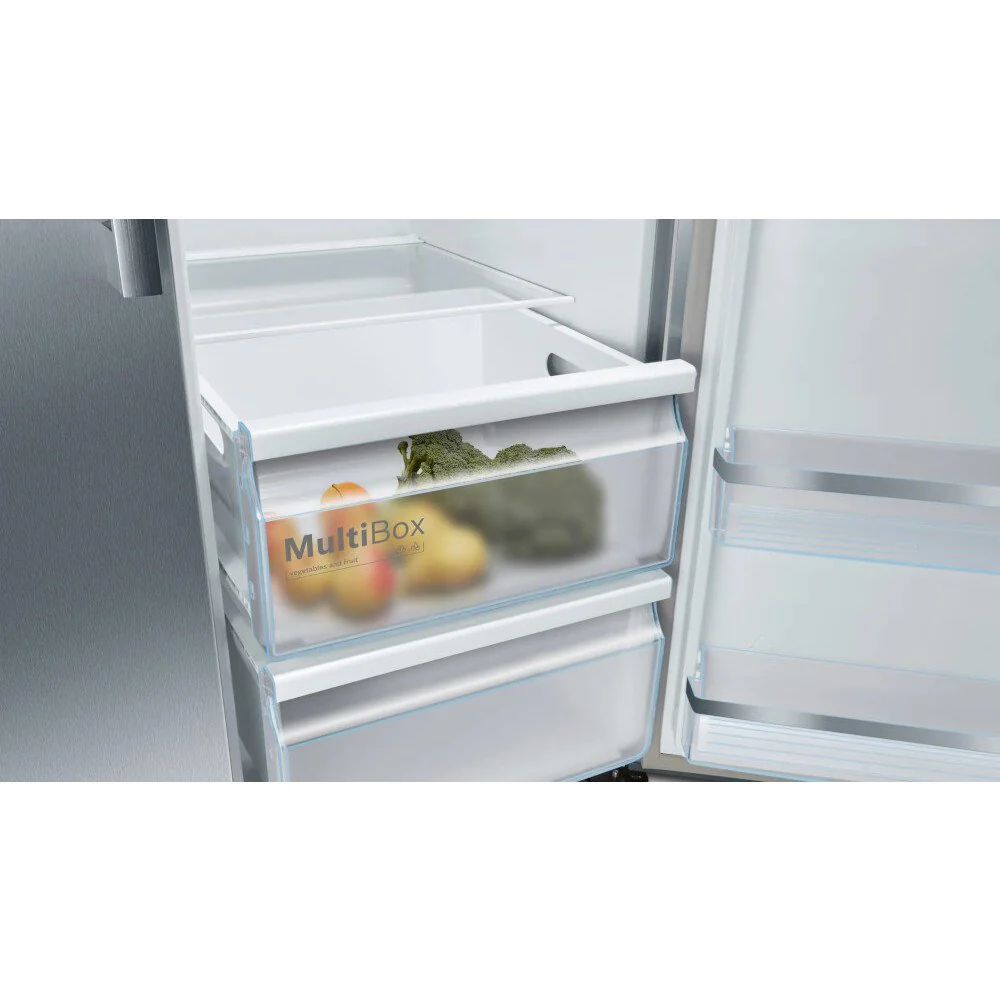 BOSCH Series 6 KAD93AIERG - Brushed Steel American Fridge Freezer - 533L Capacity - E Energy Rating - Image 8
