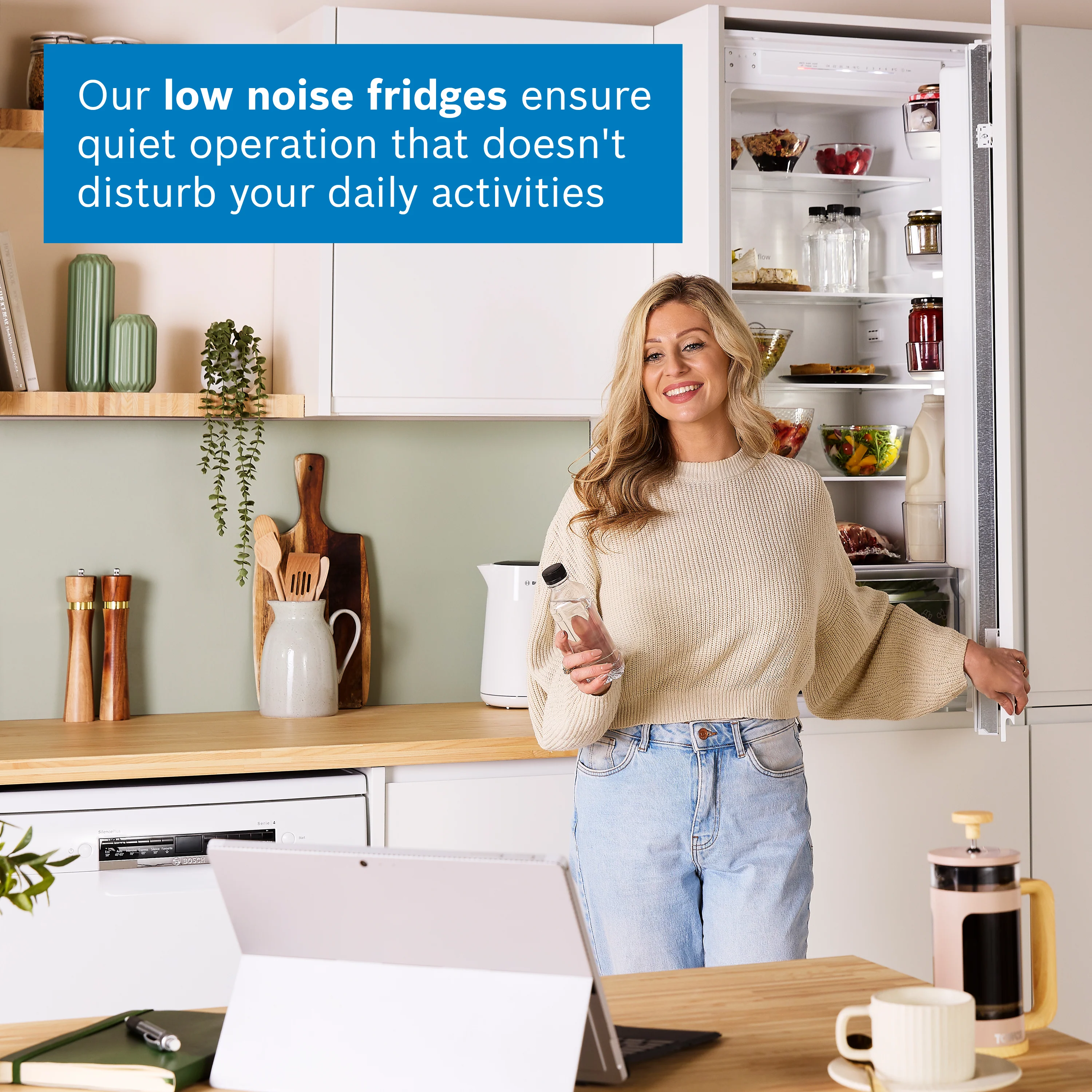 Bosch Series 2 KBN96NSE1G - Integrated XXL No Frost Fridge Freezer - 383L - E Energy Rating - Image 9
