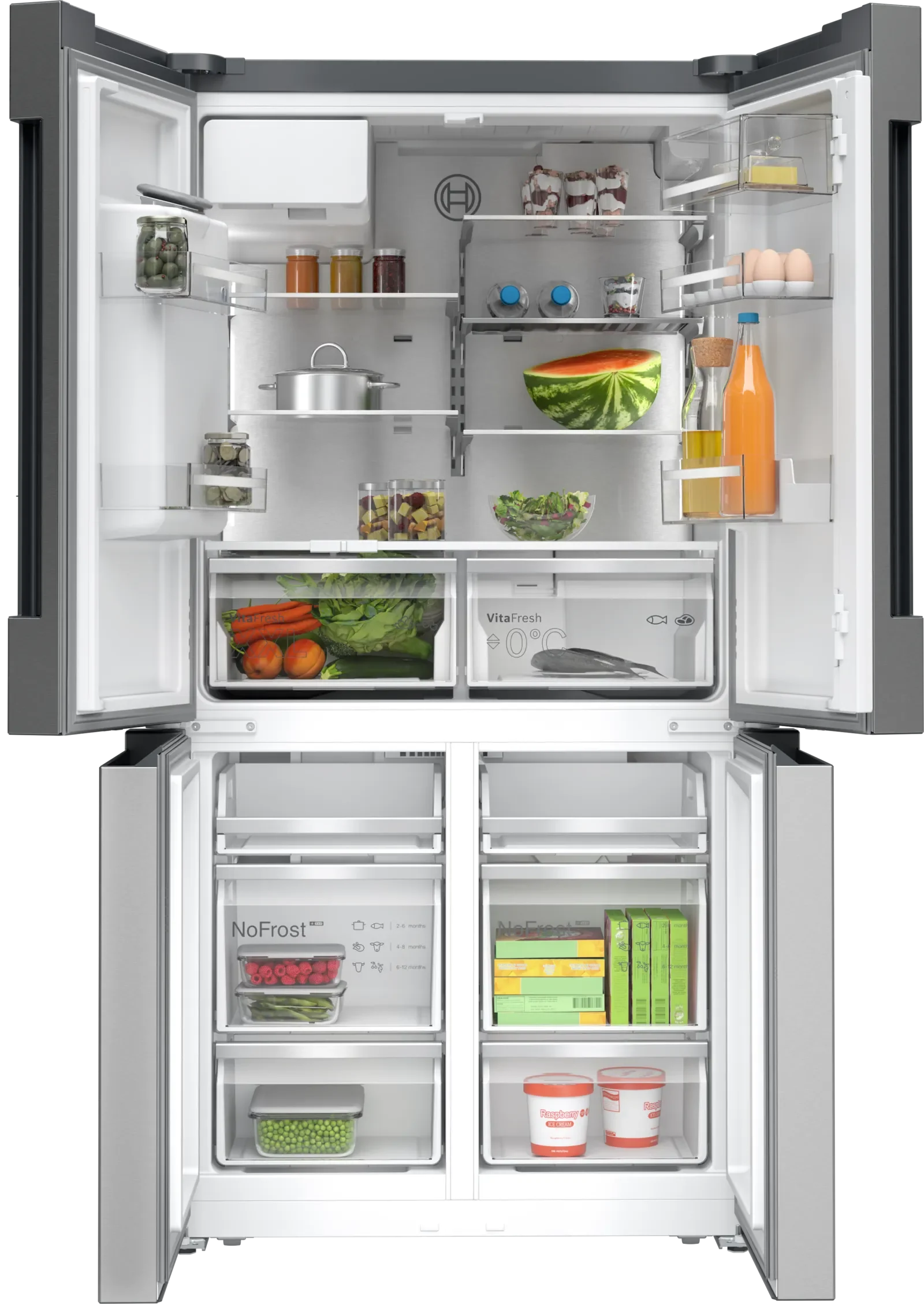 Bosch Series 6 KFD96APEA - Stainless steel Side By Side Frost Free Fridge Freezer - E energy - Image 2