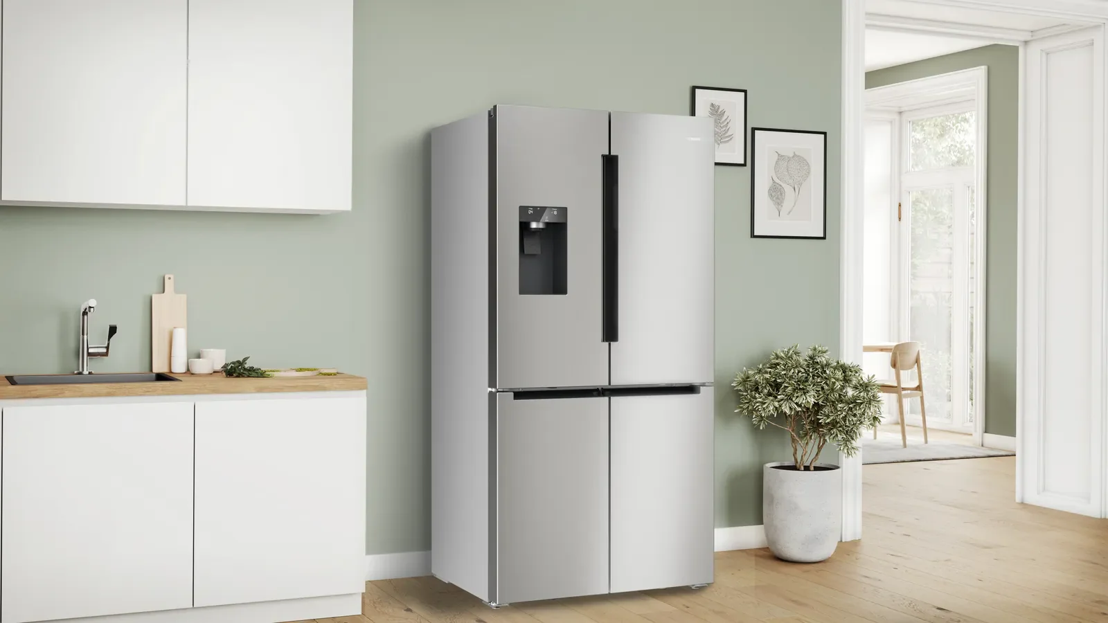 Bosch Series 6 KFD96APEA - Stainless steel Side By Side Frost Free Fridge Freezer - E energy - Image 3
