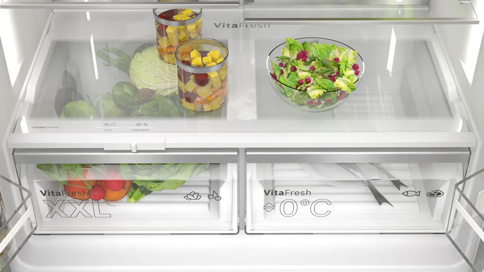 Bosch Series 6 KFD96APEA - Stainless steel Side By Side Frost Free Fridge Freezer - E energy - Image 5