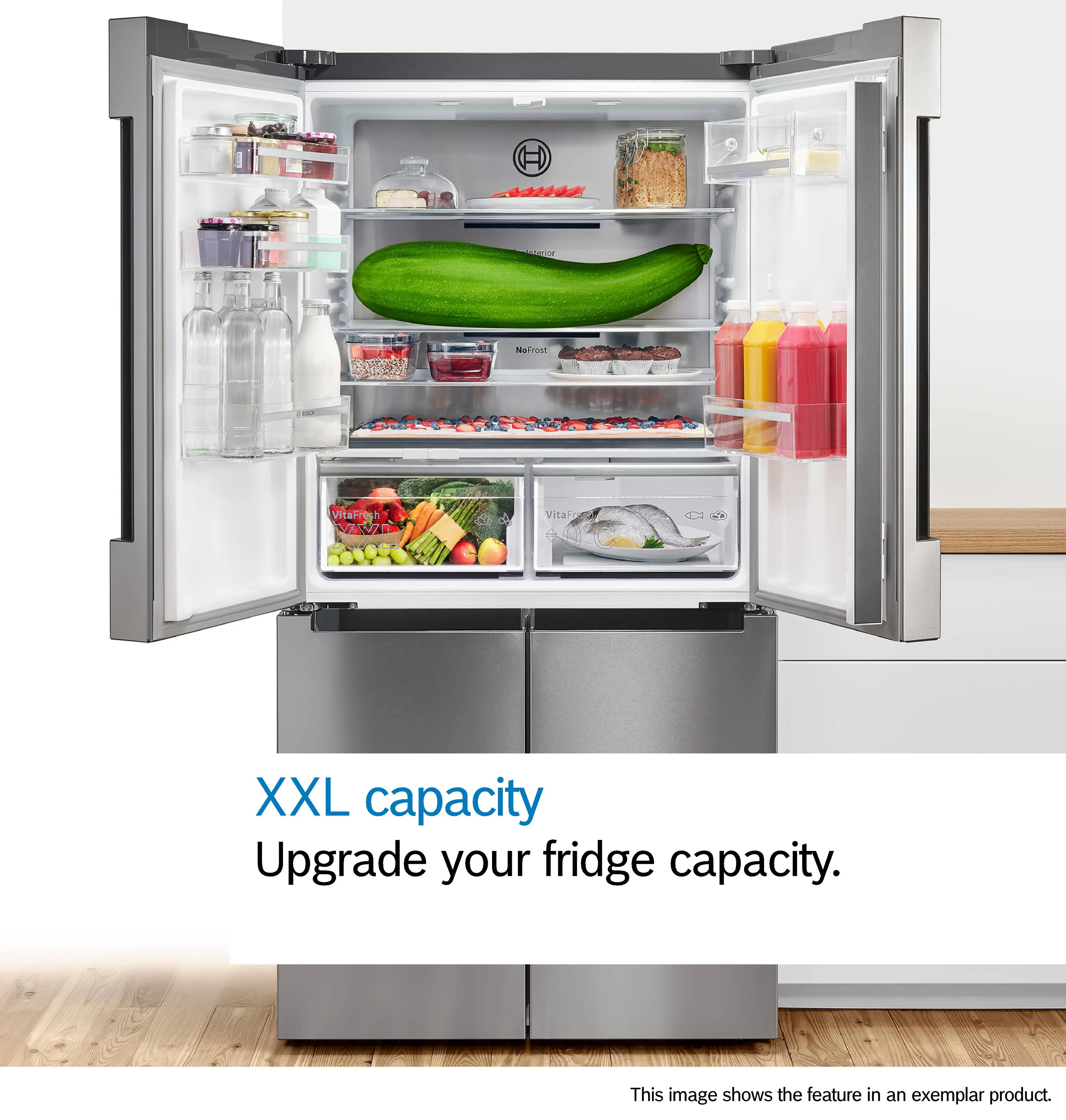 Bosch Series 8 KFF96PIEP - Stainless steel Side by Side Frost Free Fridge Freezer - E energy - Image 12
