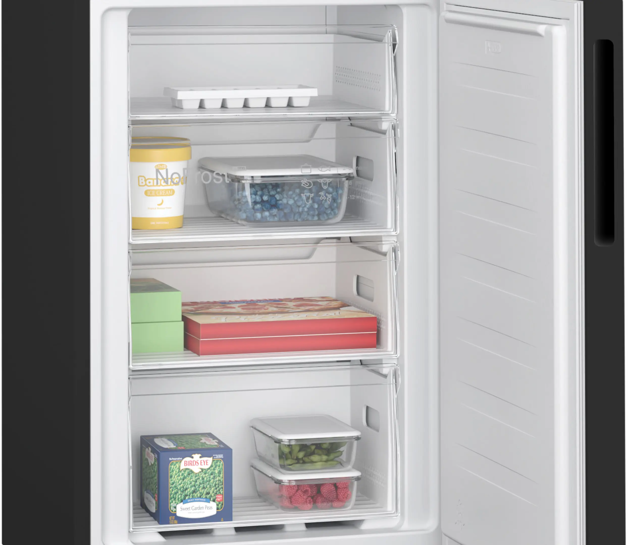 Bosch Series 2 KGN27NBEAG - Black Freestanding 50/50 Frost Free Fridge Freezer - E energy - Image 4