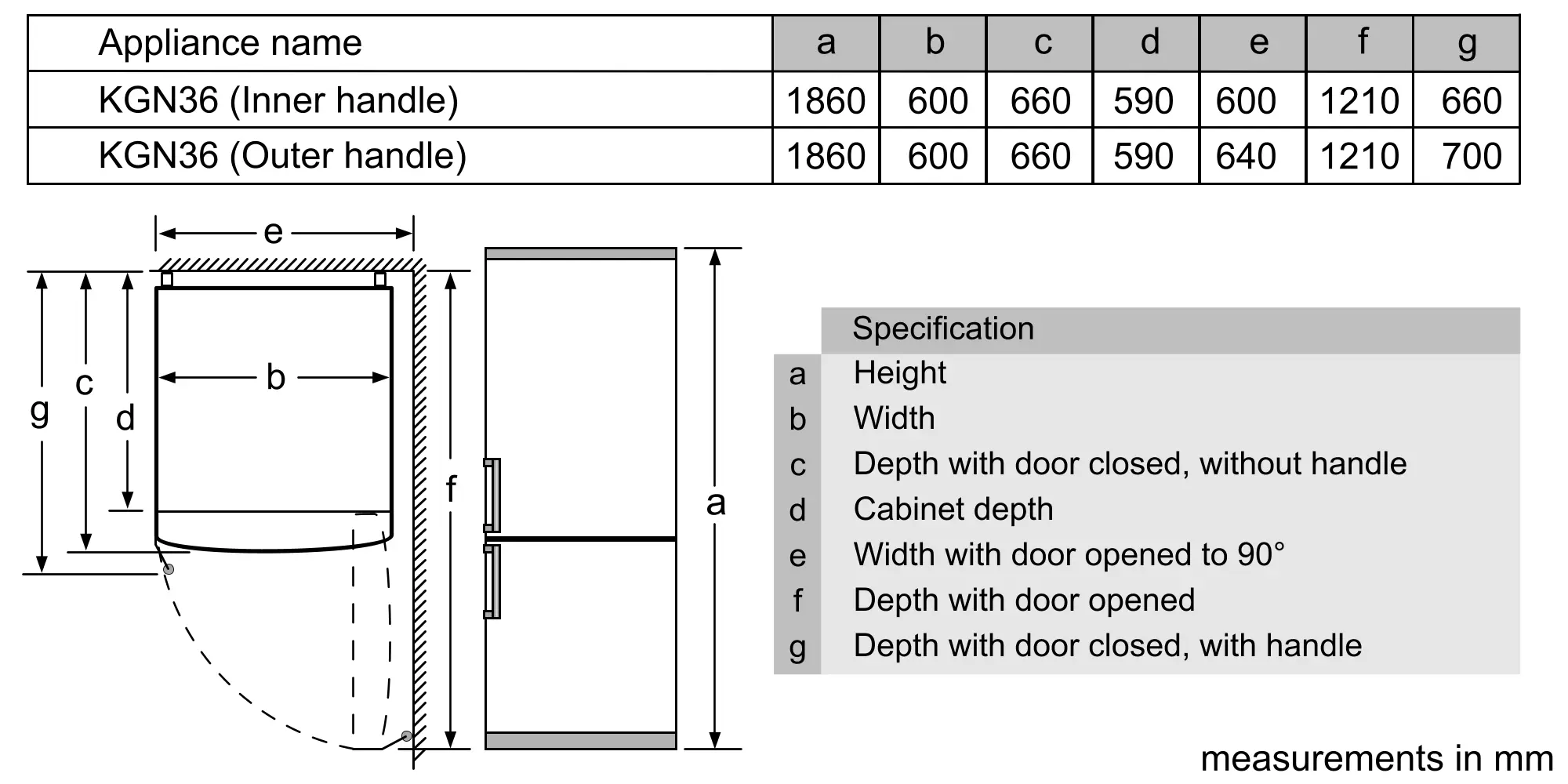 Bosch Series 2 KGN34NWEAG - White Freestanding 50/50 Frost Free Fridge Freezer - E energy - Image 15