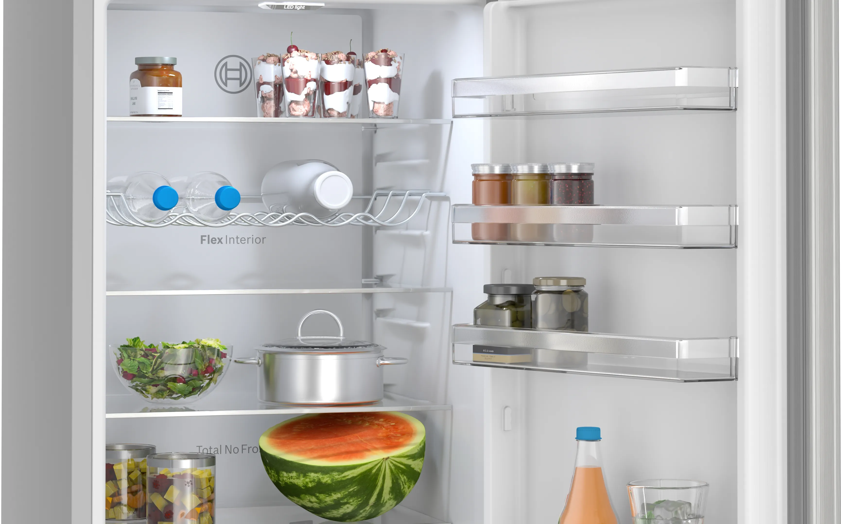 Bosch Series 4 KGN392LAGG - Stainless Steel Look Fridge Freezer - 260L/103L Capacity - A Energy Rating - Image 5