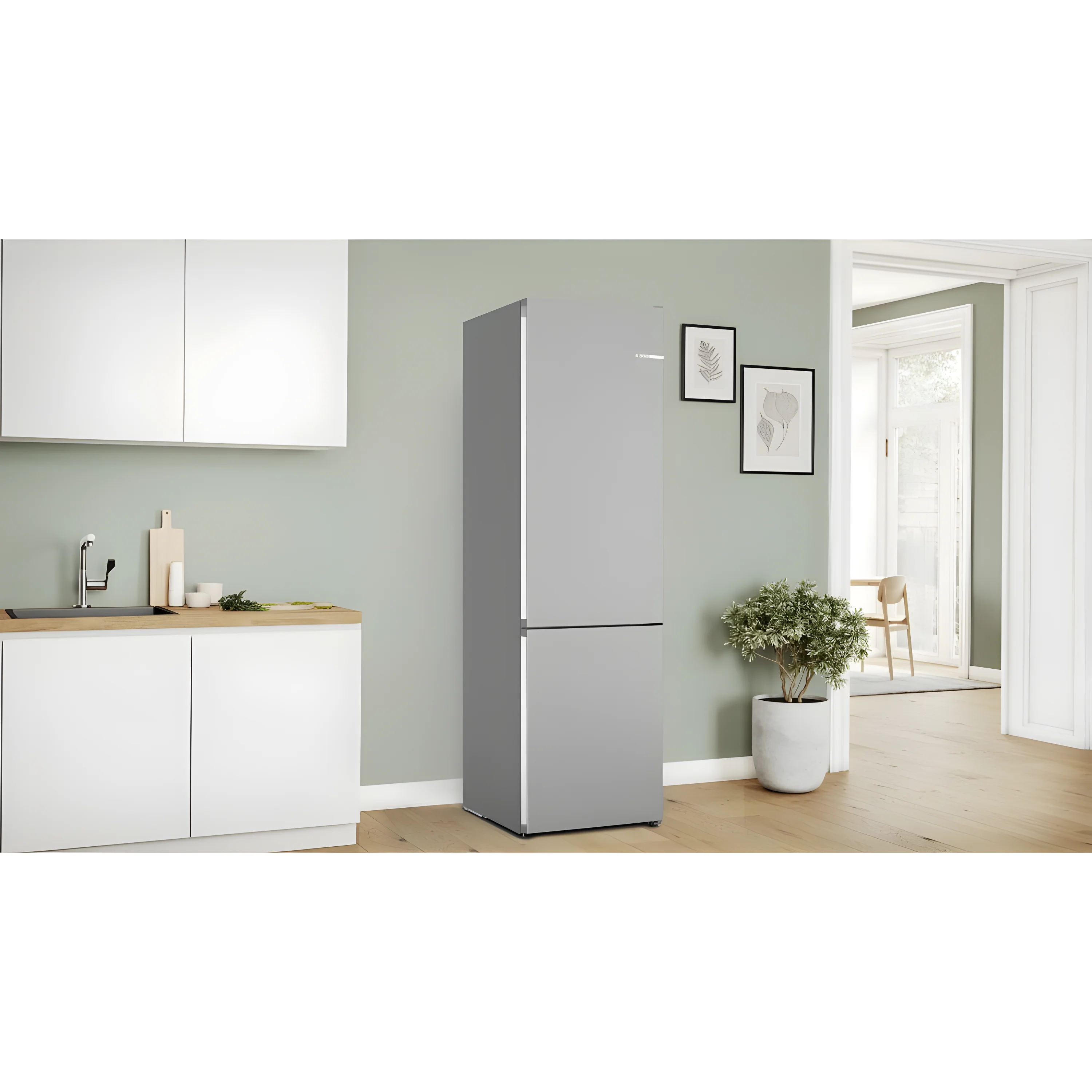 Bosch Series 4 KGN392LBFG - Stainless Steel 70/30 Fridge Freezer - 363L Capacity - B Energy Rating - Image 2