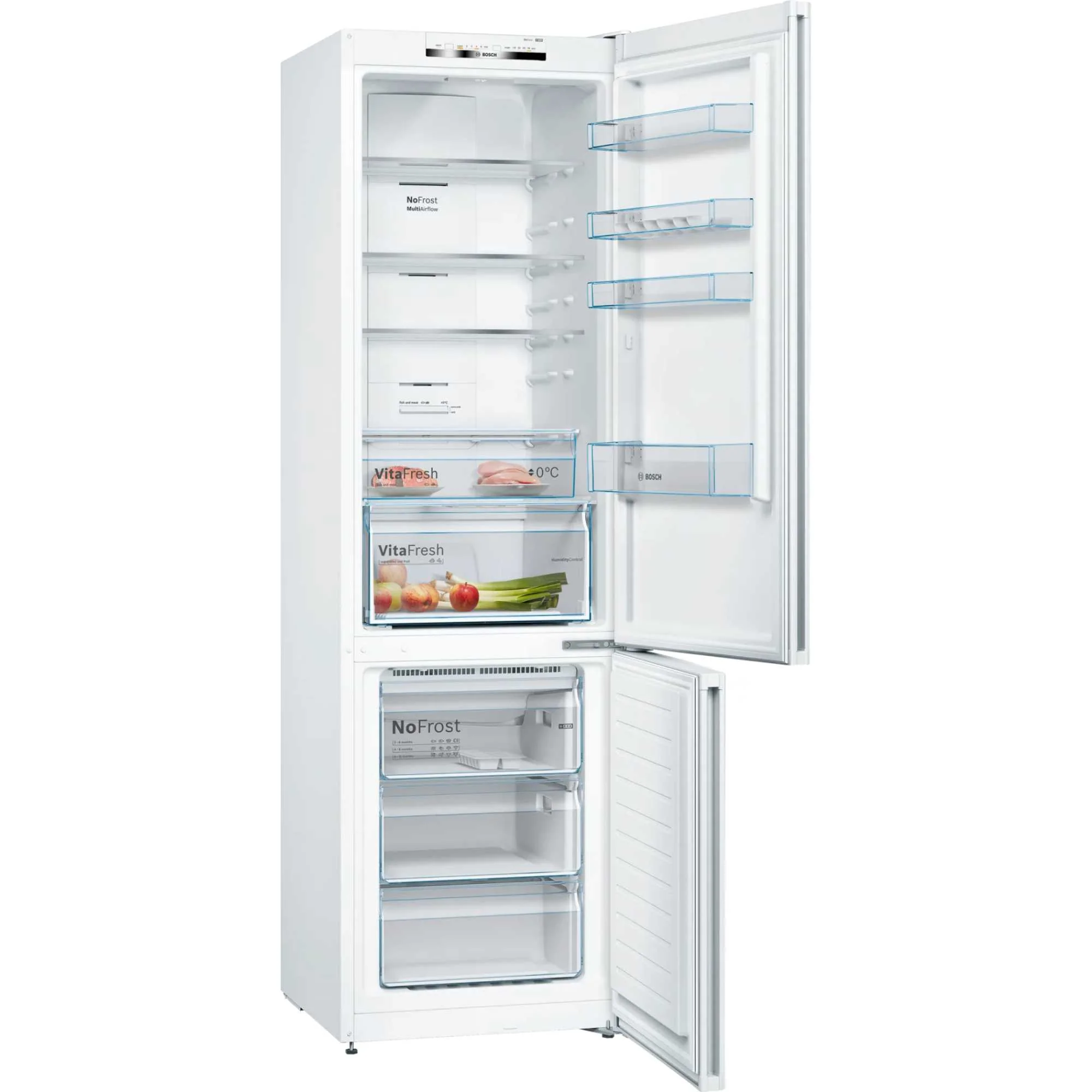 Bosch Series 4 KGN392WEBG - White Fridge Freezer - 279L/89L - E Energy - Image 2