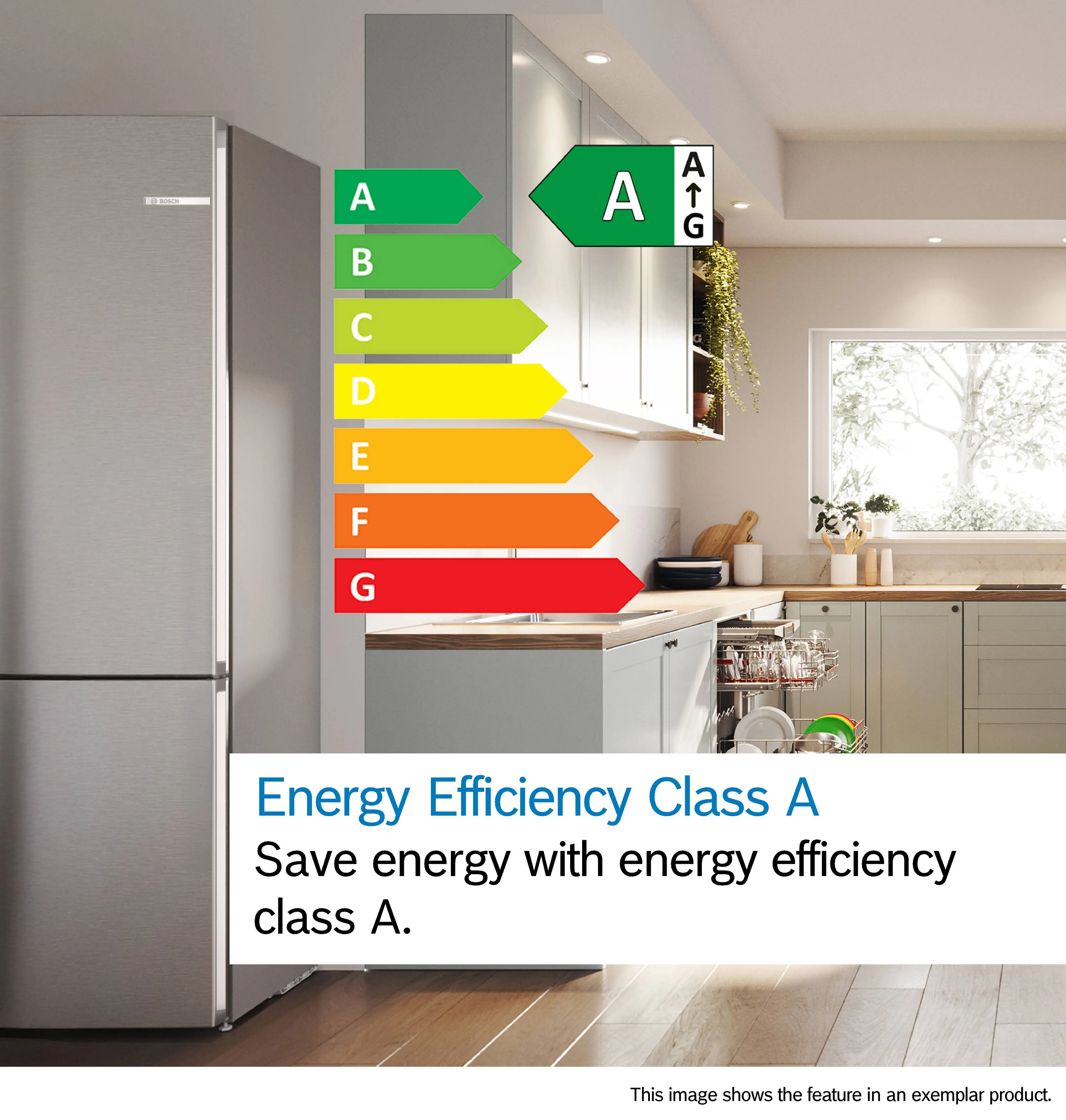 Bosch Series 6 KGN39AIAT - Stainless Steel 70/30 Fridge Freezer - 260L Fridge / 103L Freezer - A Rated - Image 9