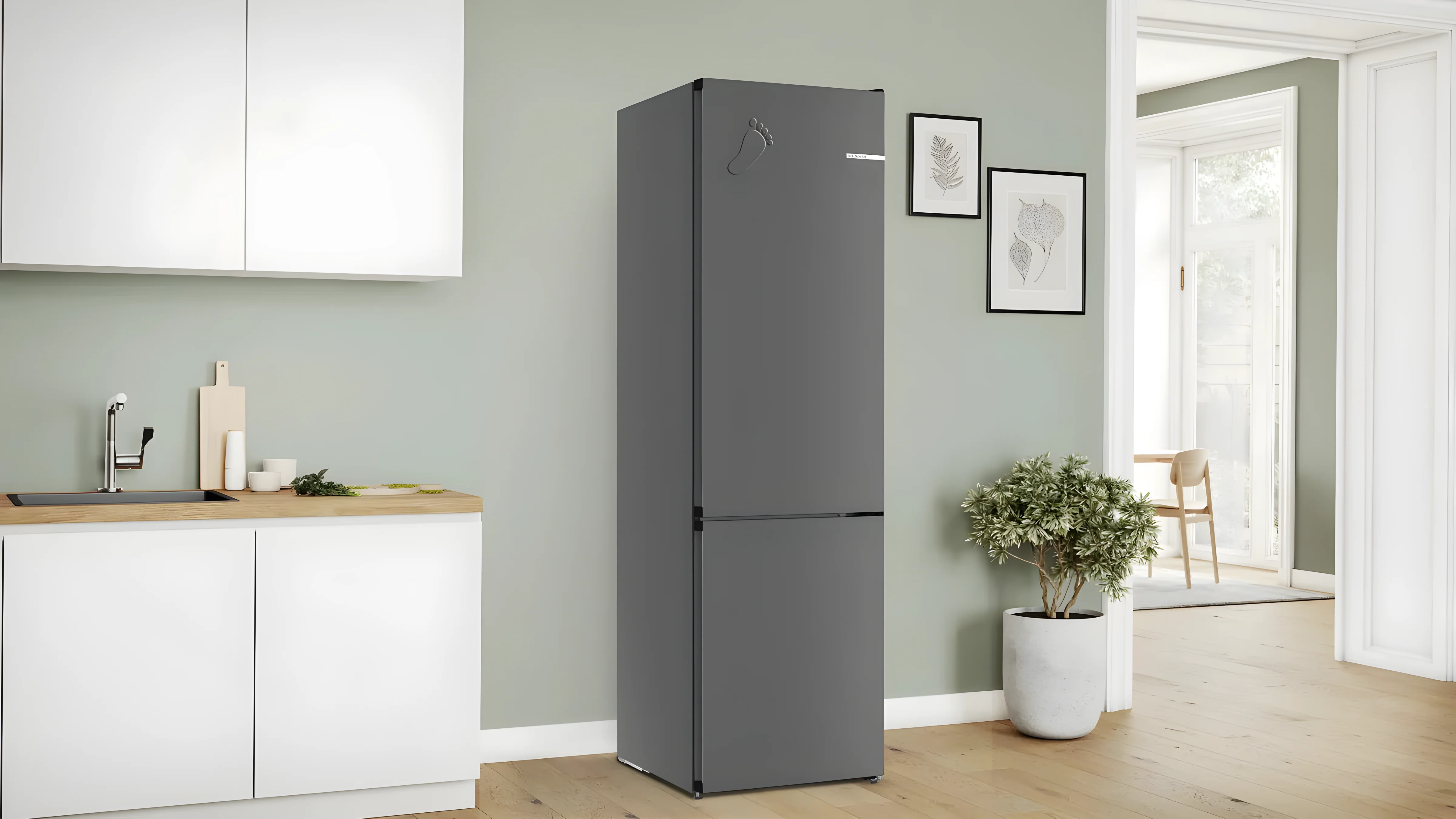 Bosch Series 4 KGN39OCAFG - Cast Iron Grey Fridge Freezer - 70/30 Split - A Energy - Image 2