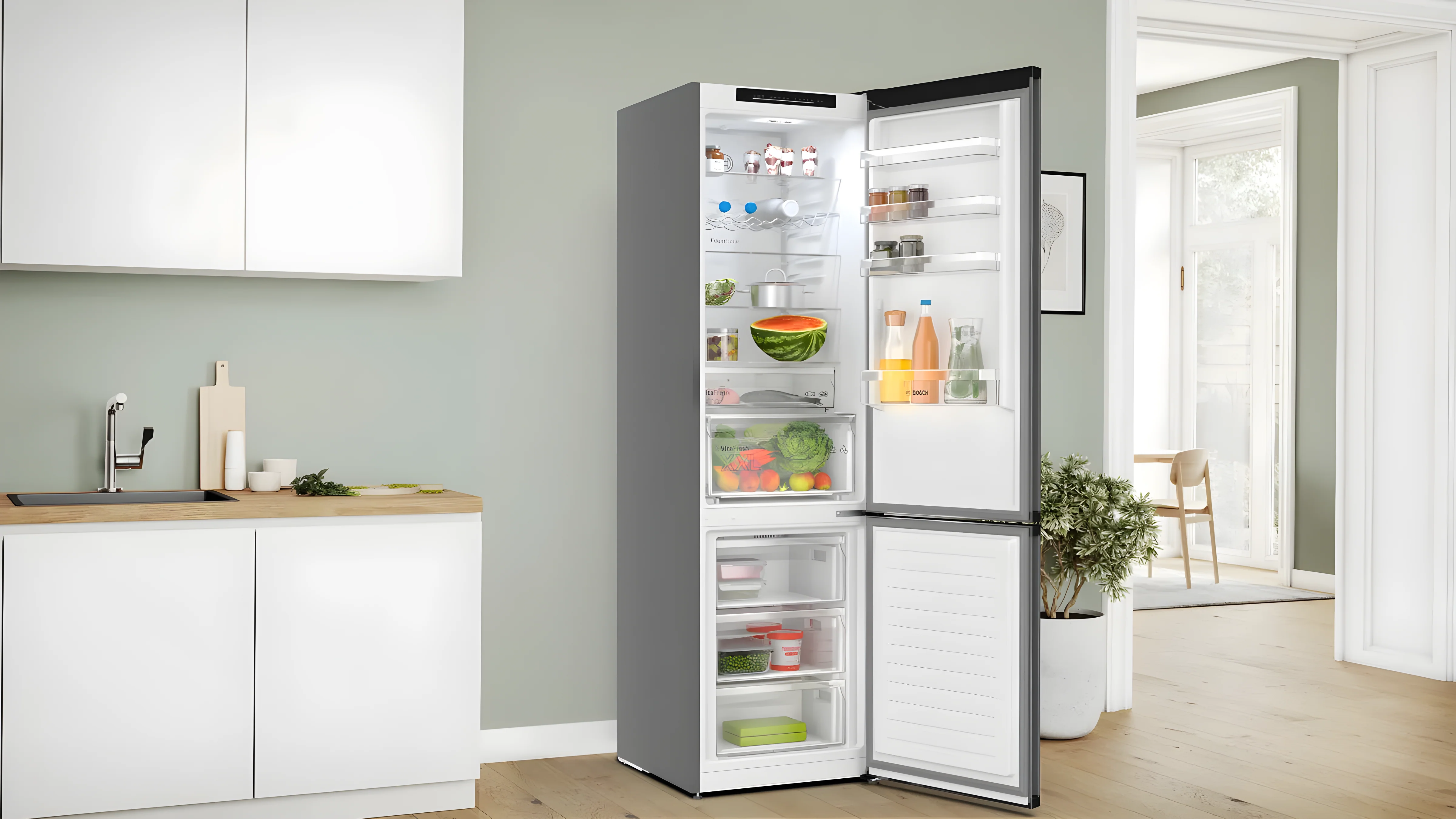 Bosch Series 4 KGN39OCAFG - Cast Iron Grey Fridge Freezer - 70/30 Split - A Energy - Image 6