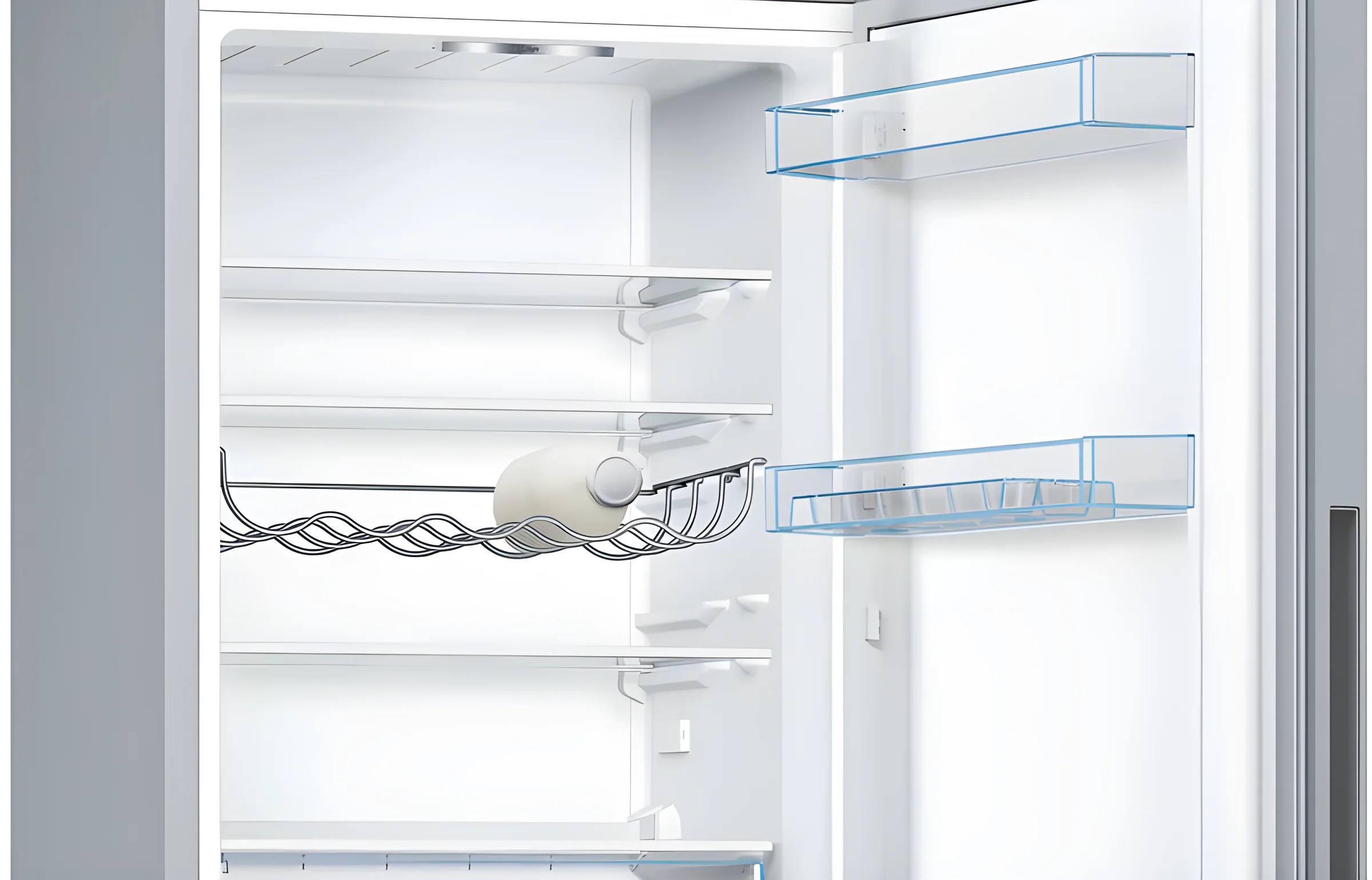 Bosch Series 4 KGV33VLEAG - Stainless Steel Fridge Freezer - 287L - E Rated - Image 4