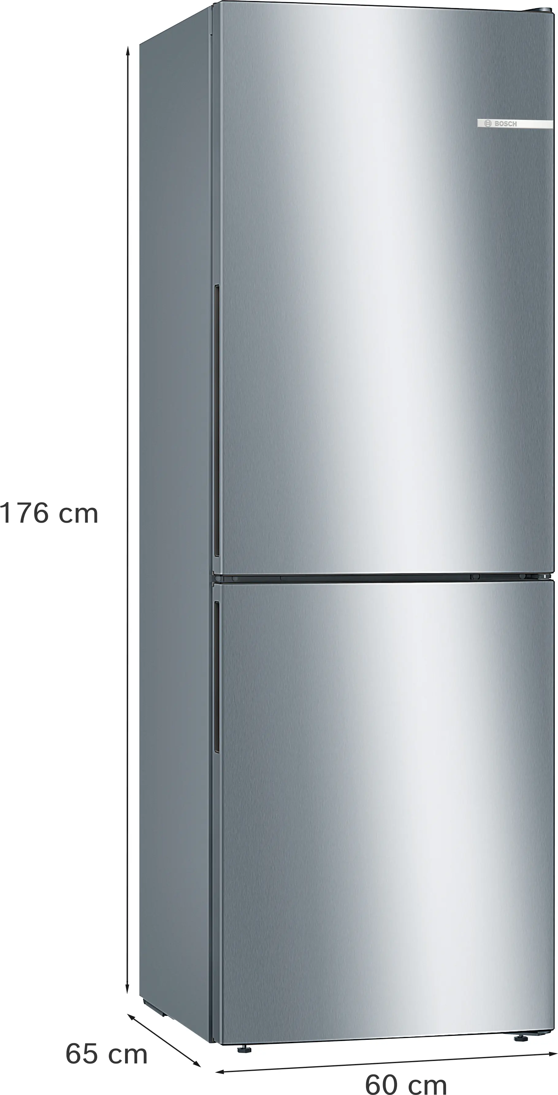 Bosch Series 4 KGV33VLEAG - Stainless Steel Fridge Freezer - 287L - E Rated - Image 6