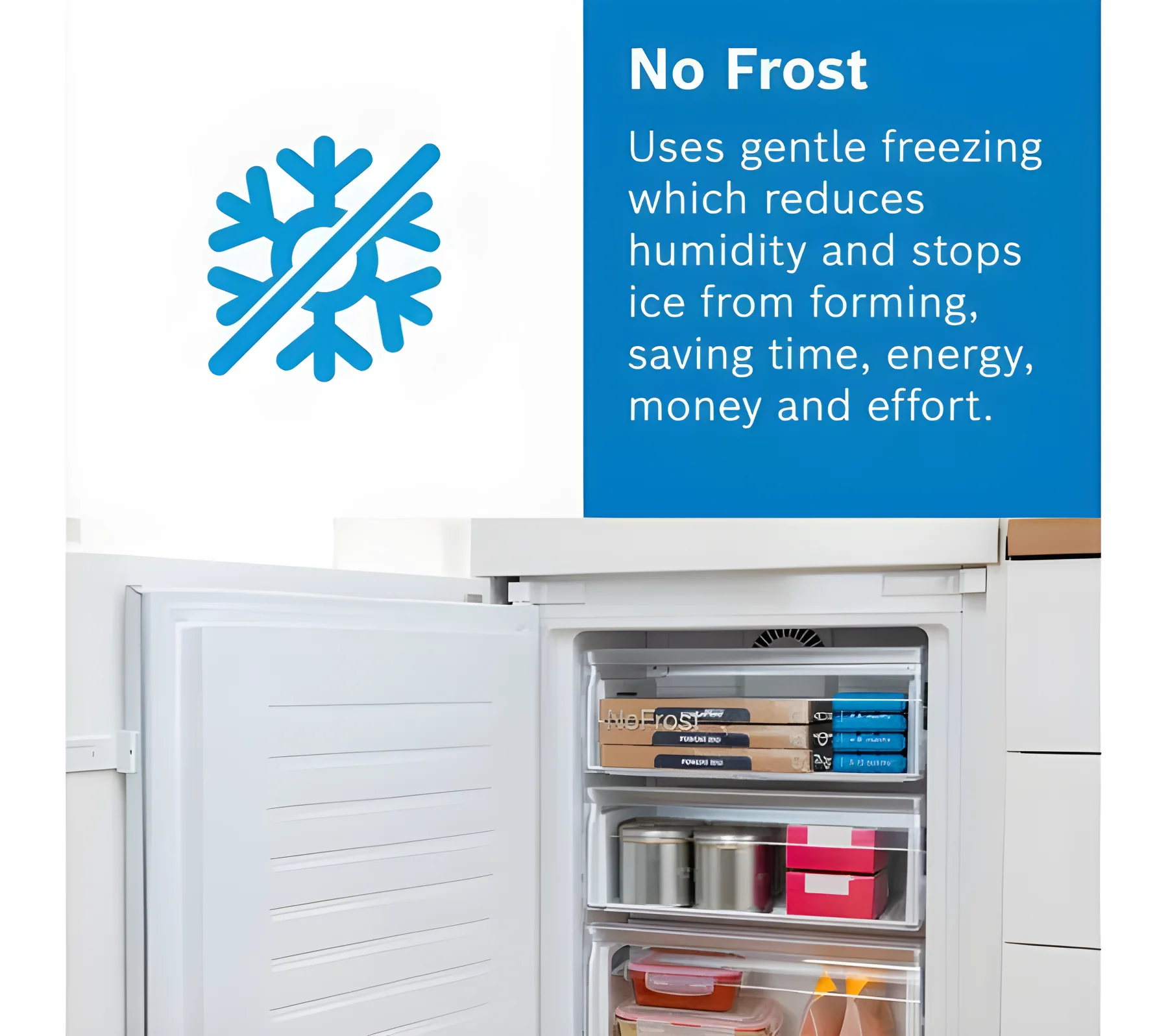 Bosch Series 2 KIN85NSE0G - Integrated Frost Free Fridge Freezer - E energy - Image 6