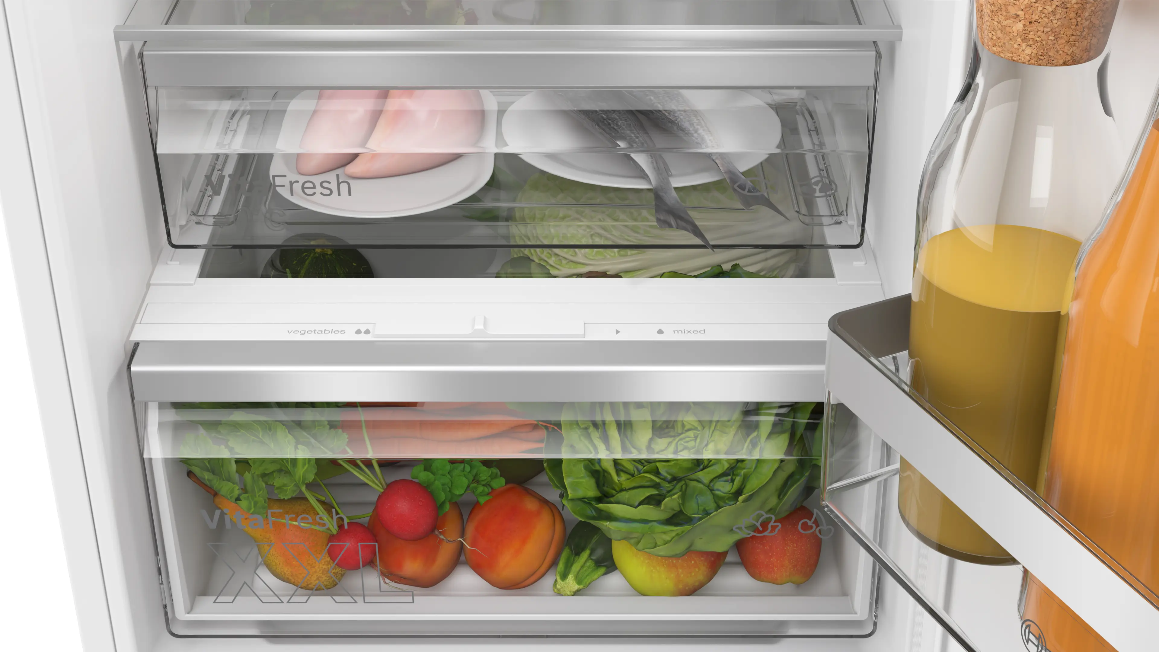 Bosch Series 4 KIN86VSE0G - Integrated 60/40 Fridge Freezer - E energy - Image 6