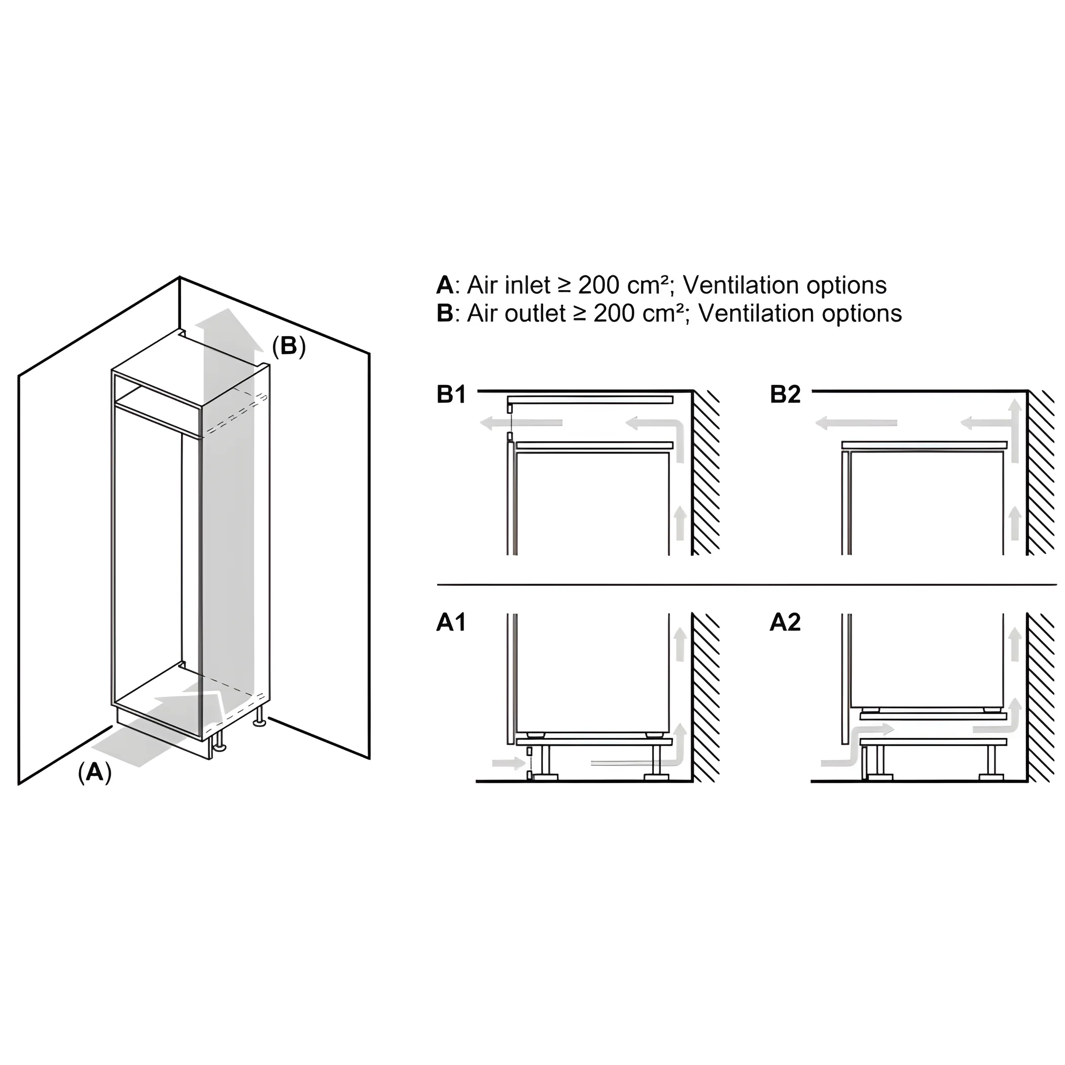 Bosch Series 2 KIR21NSE0 - Fully Integrated In column Larder Fridge - 136 Litres - E energy - Image 11