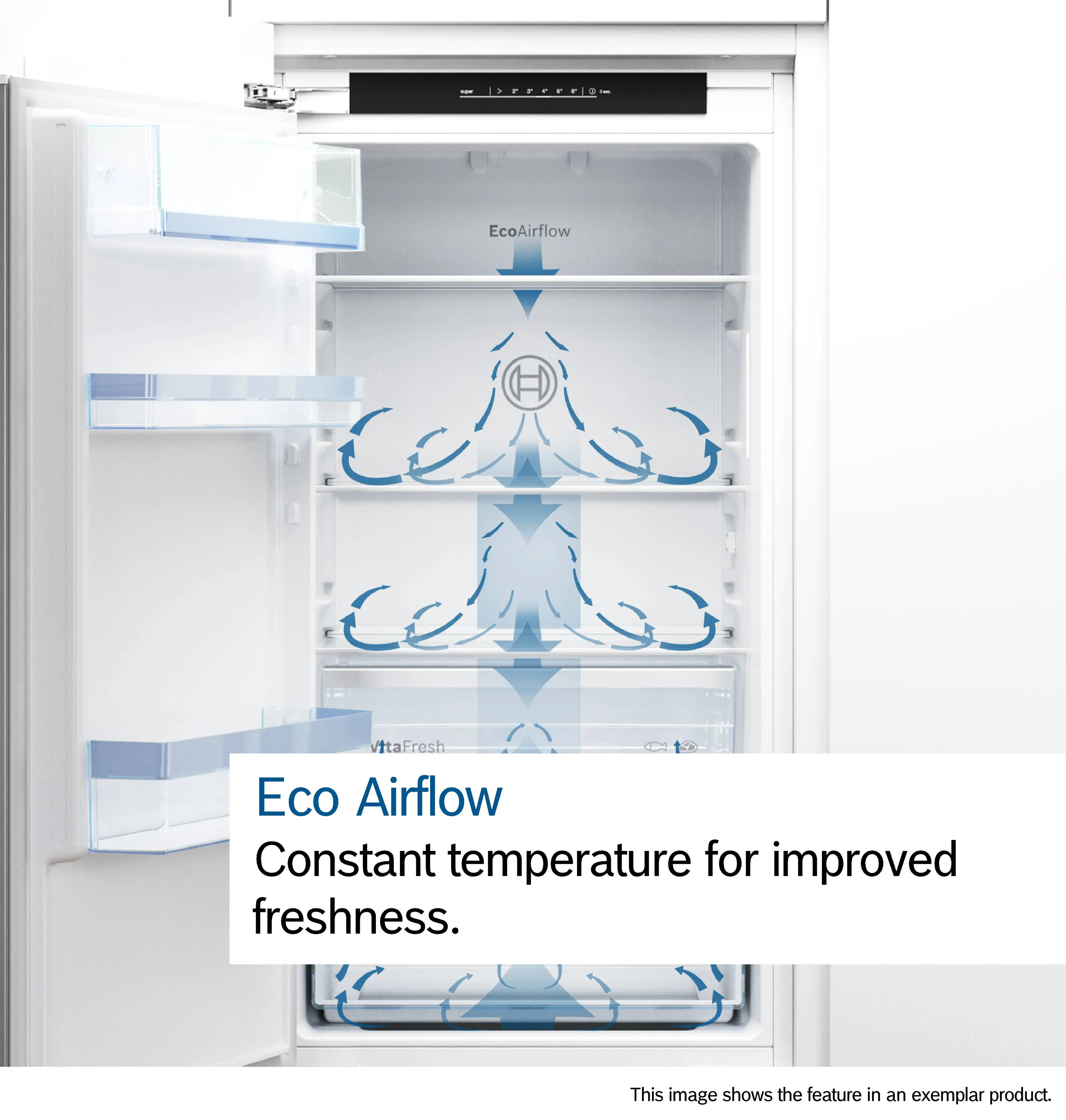 Bosch Series 2 KIR21NSE0 - Fully Integrated In column Larder Fridge - 136 Litres - E energy - Image 8