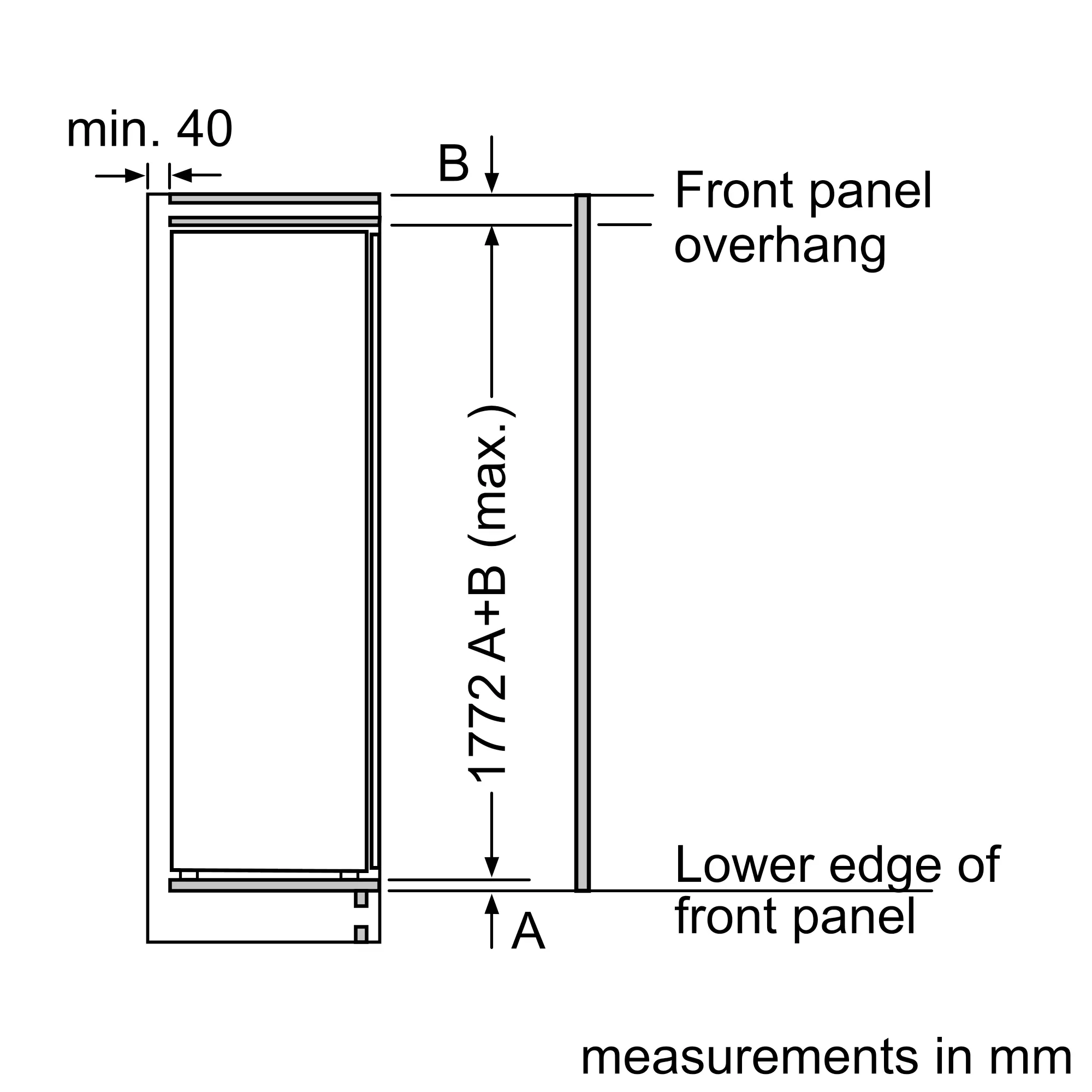 Bosch Series 6 KIR81ADD0G - Integrated Auto Defrost Fridge - D energy - Image 9