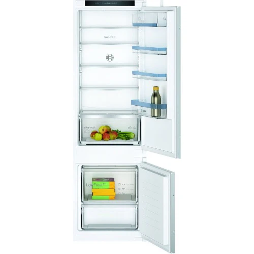 Bosch Series 4 KIV87VSE0G - White Integrated 70/30 Low Frost Fridge Freezer - E energy