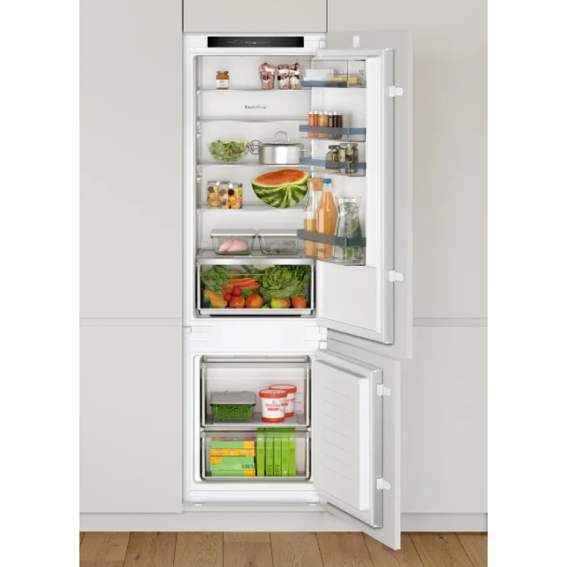 Bosch Series 4 KIV87VSE0G - White Integrated 70/30 Low Frost Fridge Freezer - E energy - Image 2