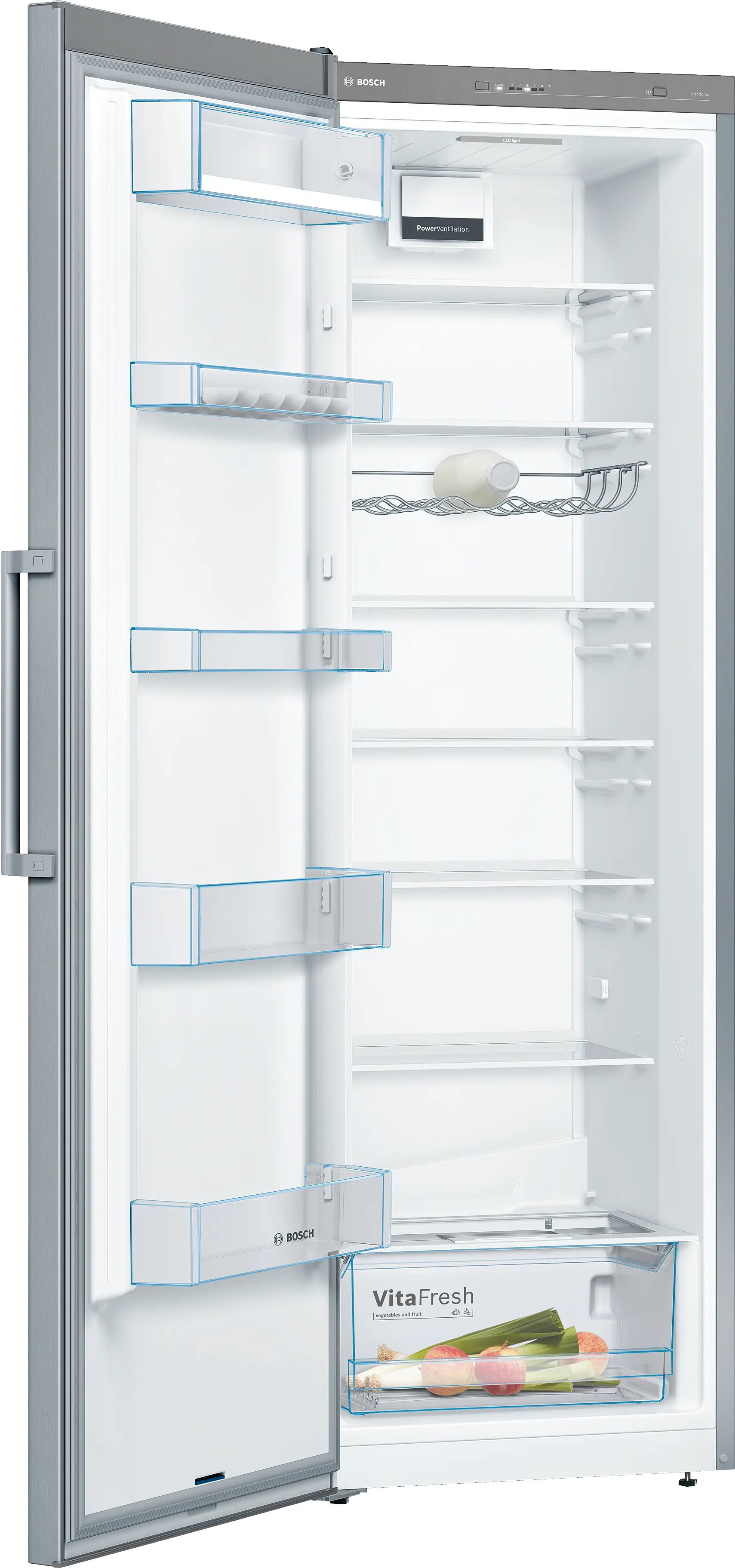 Bosch Series 4 KSV36VLEP - Stainless steel look Freestanding Fridge - E energy - Image 2
