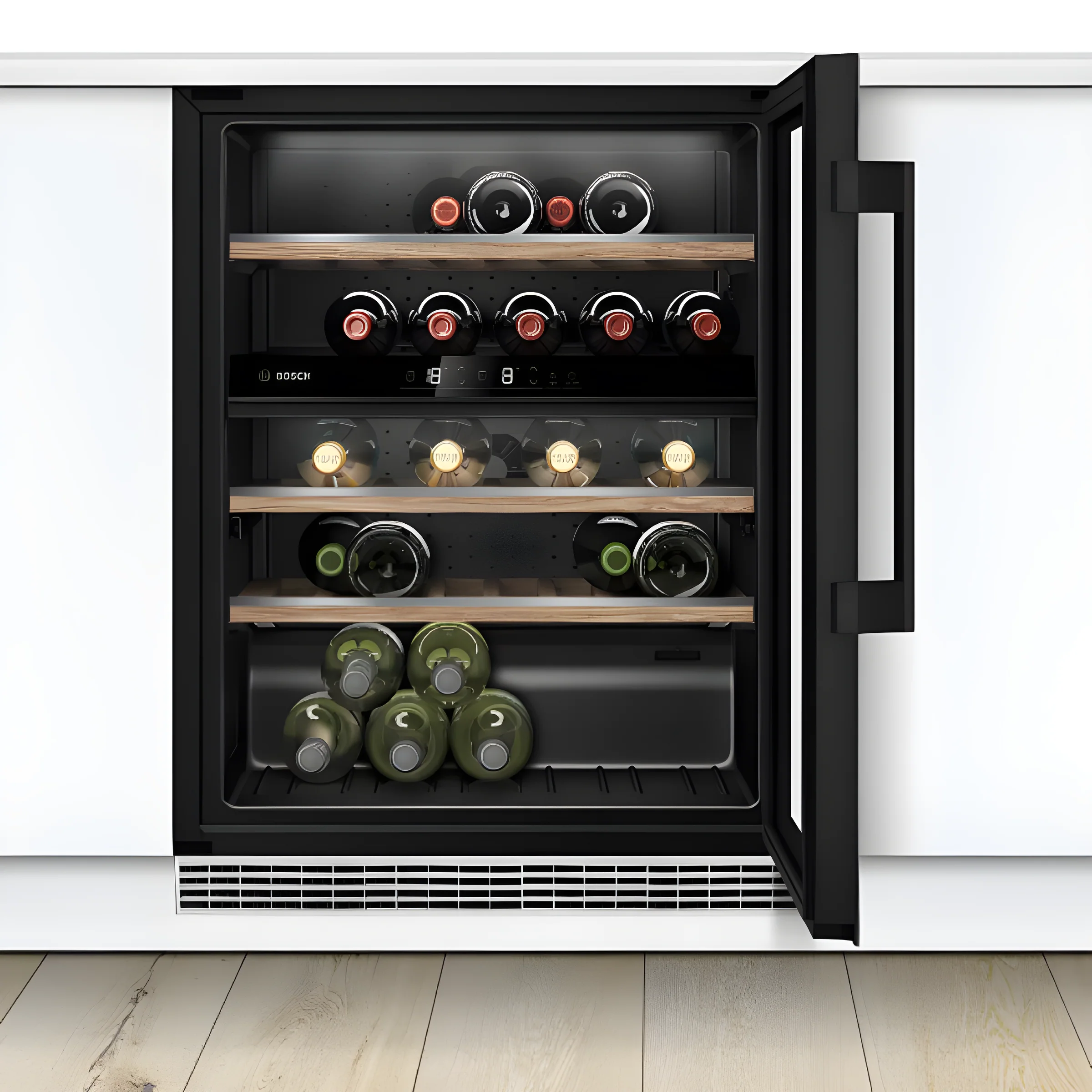Bosch Series 6 KUW21AHG0G - Black 44 Bottle Capacity Wine Cooler - G energy - Image 2