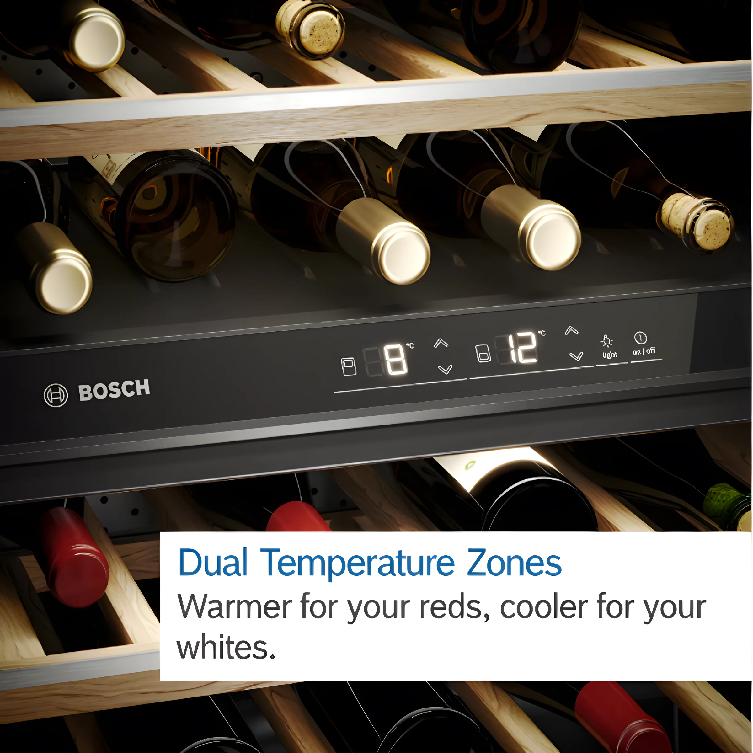 Bosch Series 6 KUW21AHG0G - Black 44 Bottle Capacity Wine Cooler - G energy - Image 4