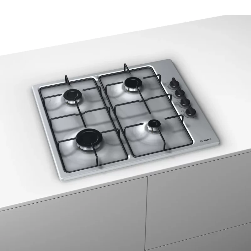 Bosch Series 2 PBP6B5B80 - Stainless steel 4 Zone Gas Hob - Image 2