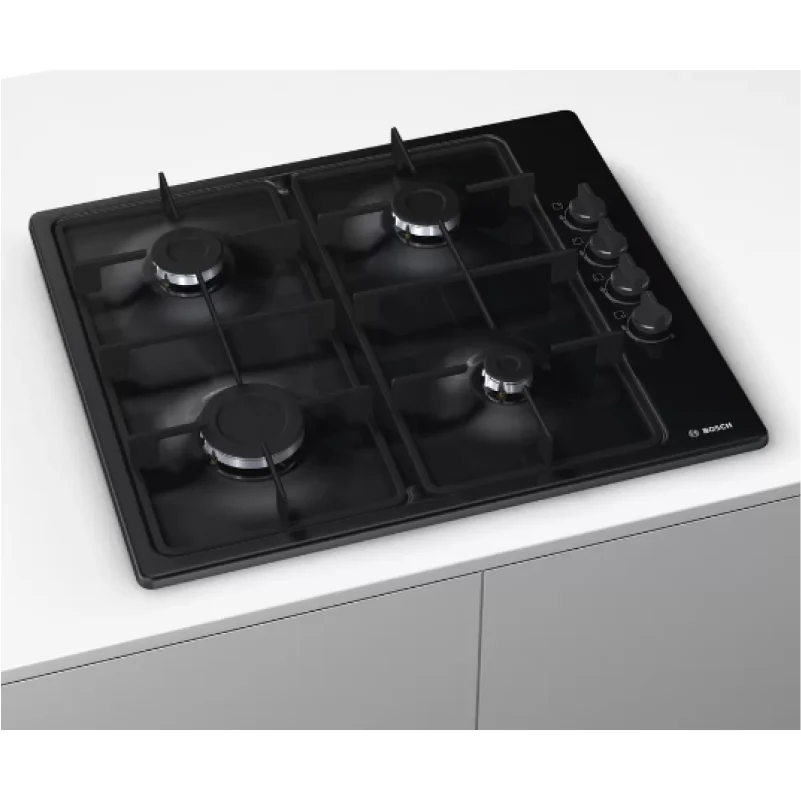 Bosch Series 2 PBP6B6B60 - Black 4 Zone Gas Hob - Image 4