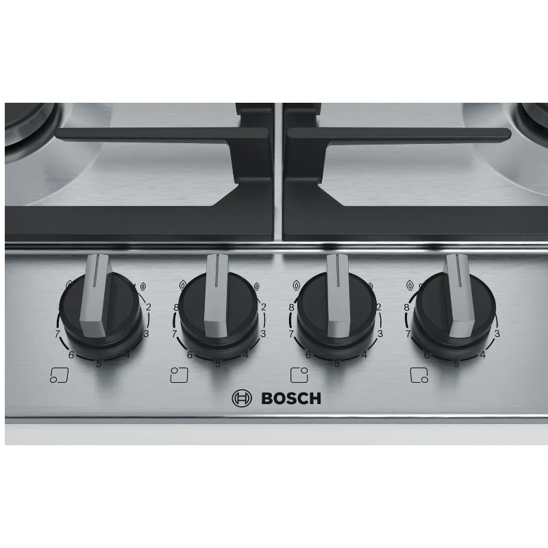 Bosch Series 6 PCP6A5B90 - Stainless steel 4 Zone Gas Hob - Image 2