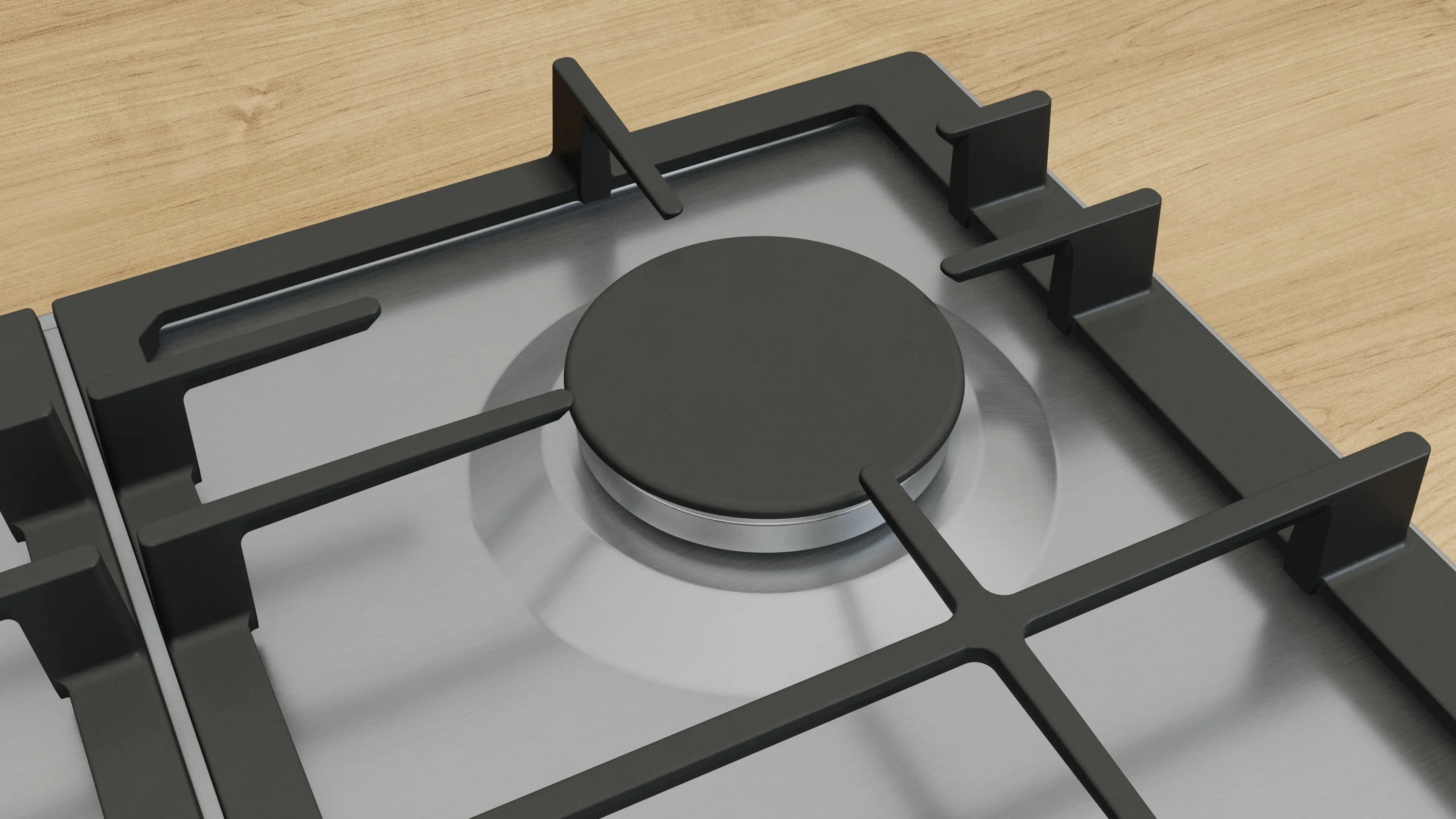 Bosch Series 6 PCP6A5I90 - Stainless Steel Gas Hob - 60cm - Image 5