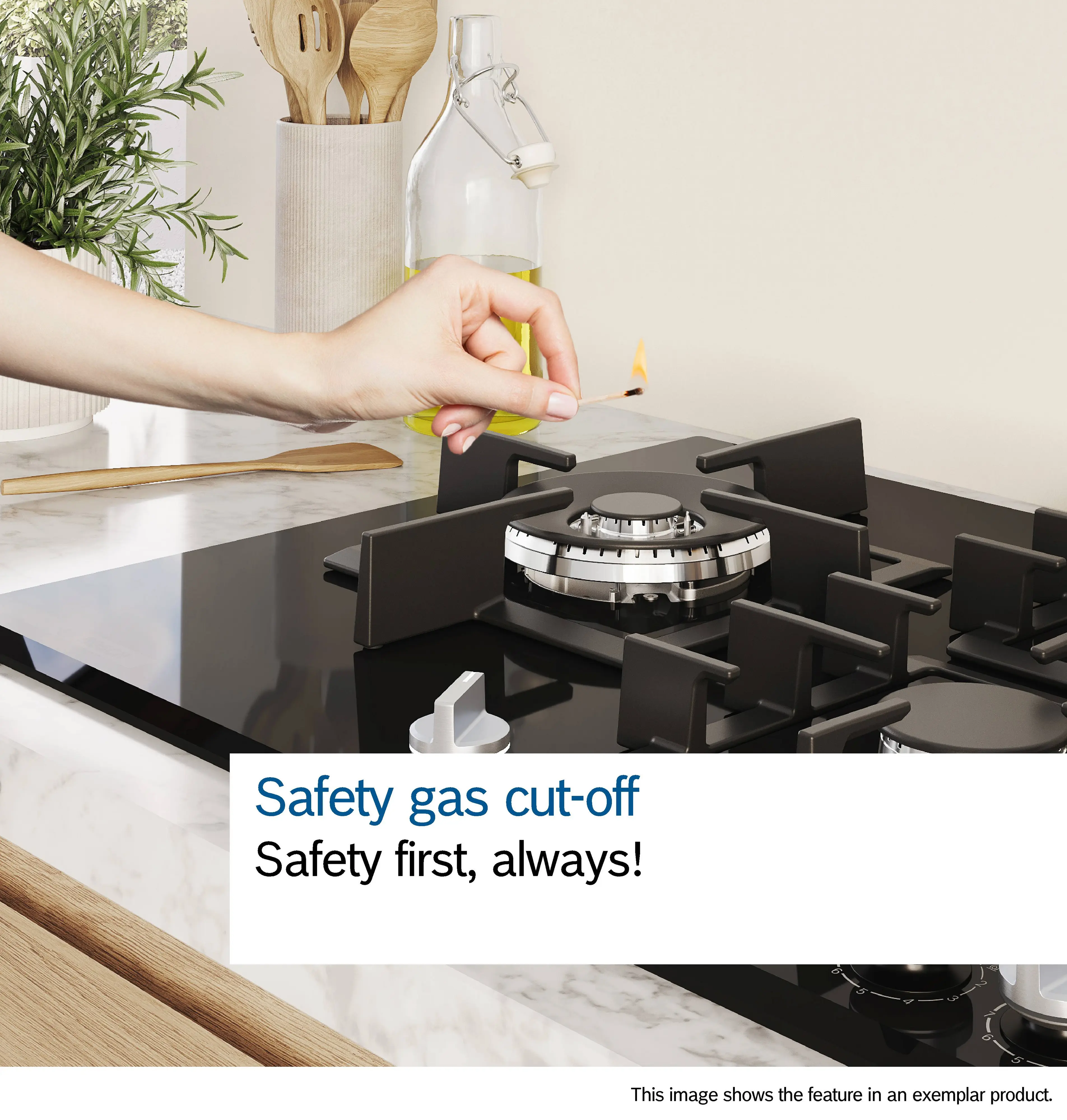 Bosch Series 6 PCP6A6I90 - Black Gas Hob - 60cm - Image 10