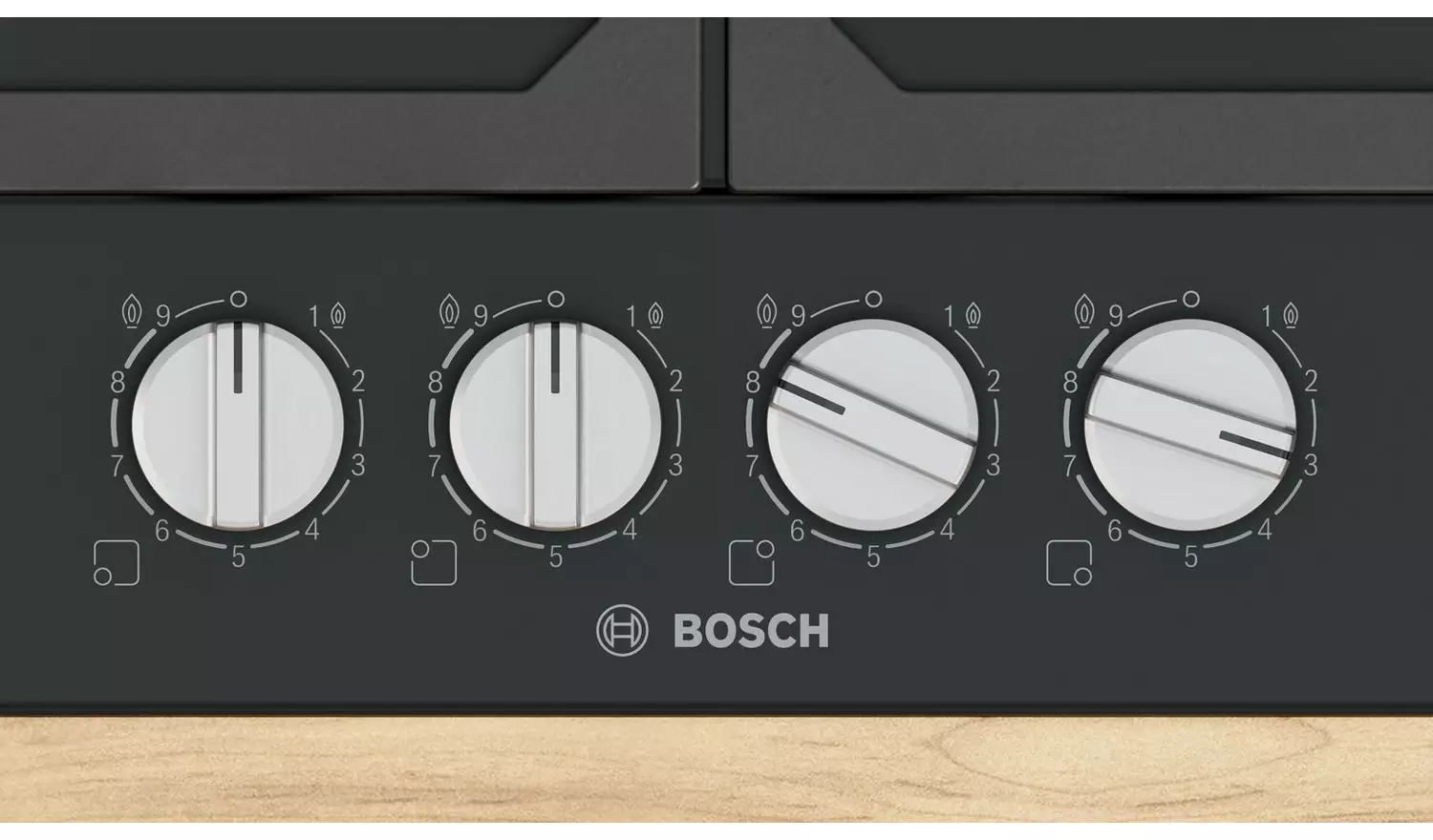 Bosch Series 6 PCP6A6I90 - Black Gas Hob - 60cm - Image 2
