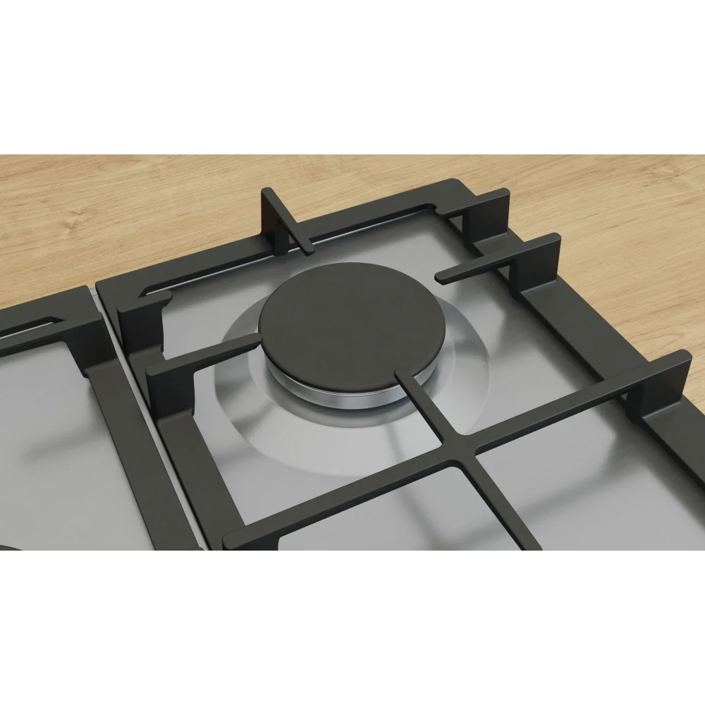 Bosch Series 6 PCQ7A5I90 - Stainless Steel 5 Burner Gas Hob - 75cm Width - Image 2