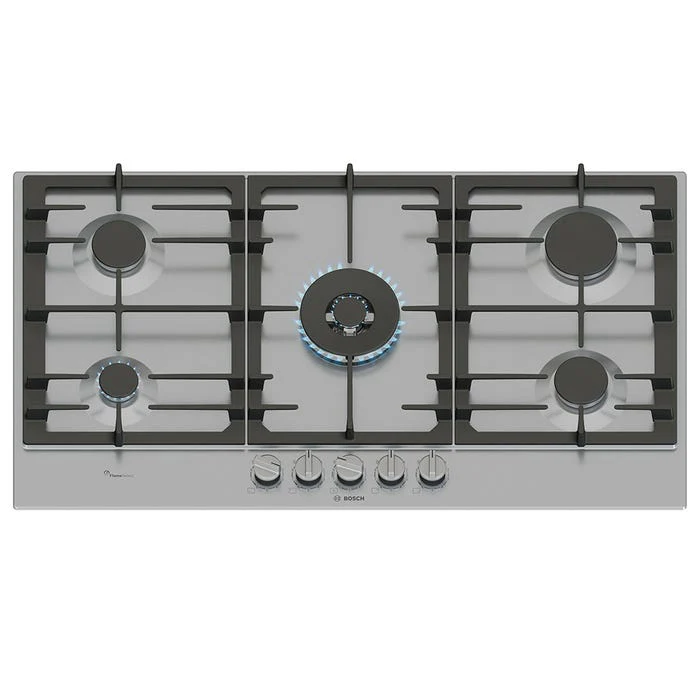 Bosch Series 6 PCR9A5I90 - Stainless Steel 91.5cm Gas Hob - 5 Burners