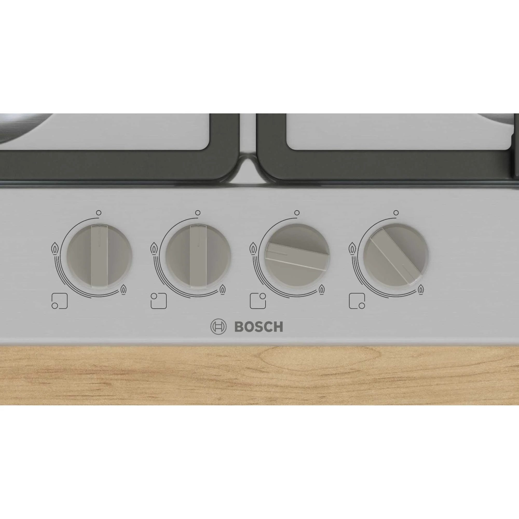 Bosch Series 4 PGP6B5K90 - Stainless Steel Gas Hob - 4 Burner Built-in - Image 4